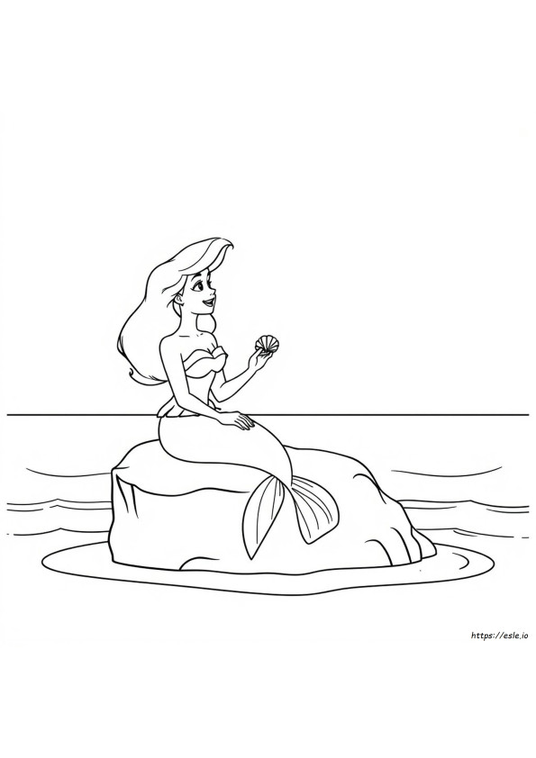 Ariel And Eric Coloring Page