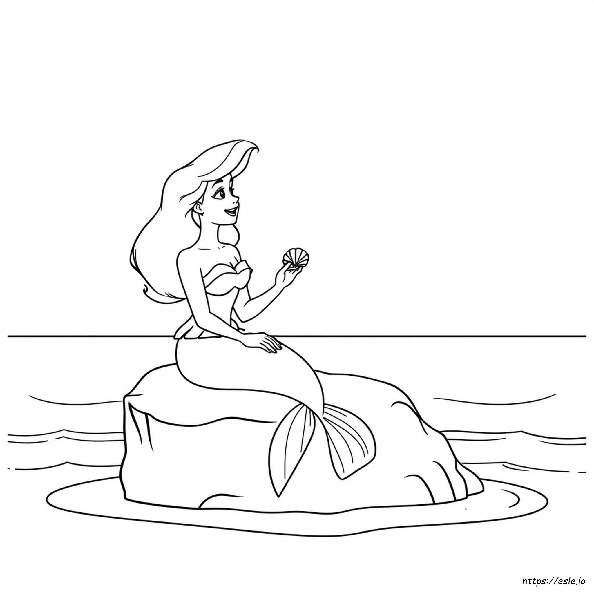Ariel And Eric Coloring Page - Disney Princess