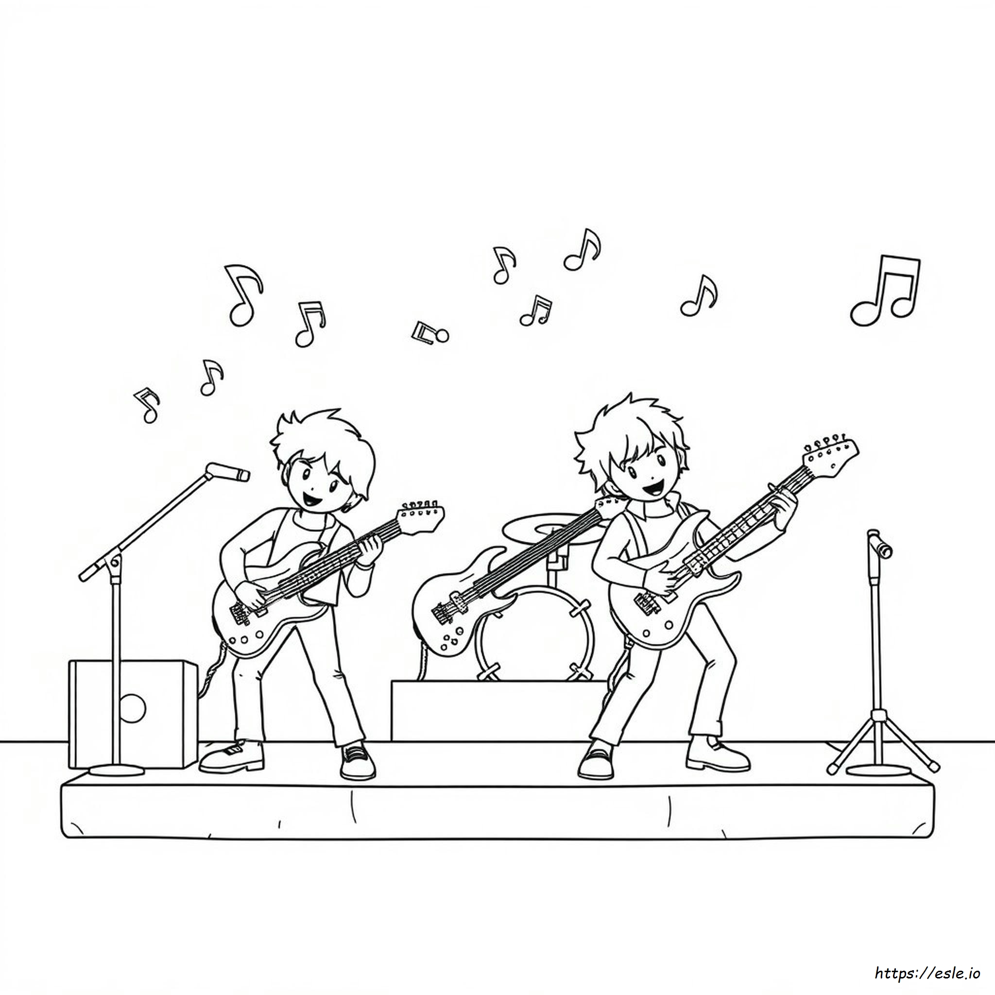Mini Beat Power Rockers Para Colorear