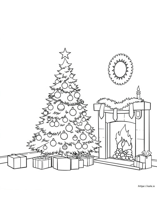 Christmas Tree Images For Coloring