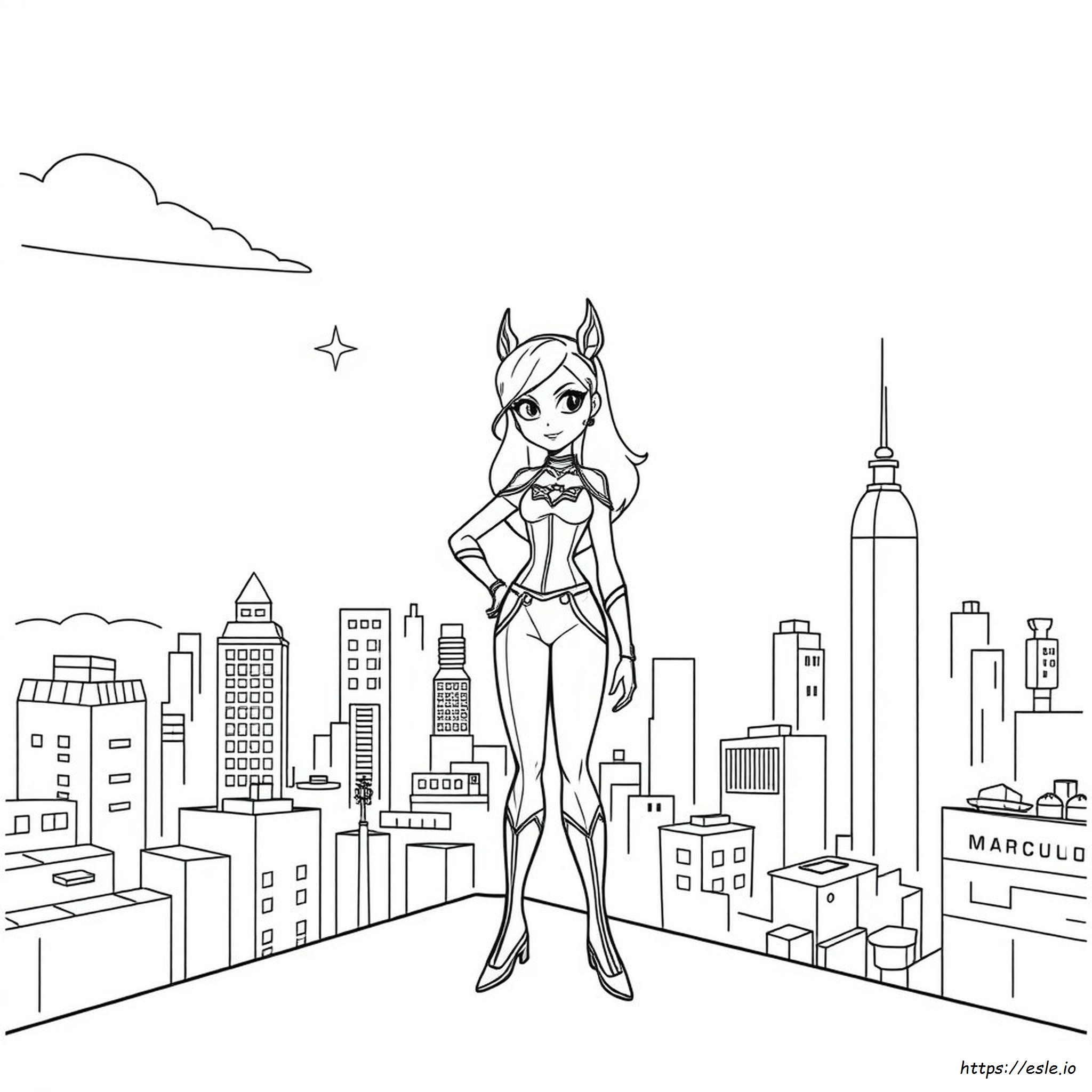 Printable Miraculous Rena Rouge Coloring Pages