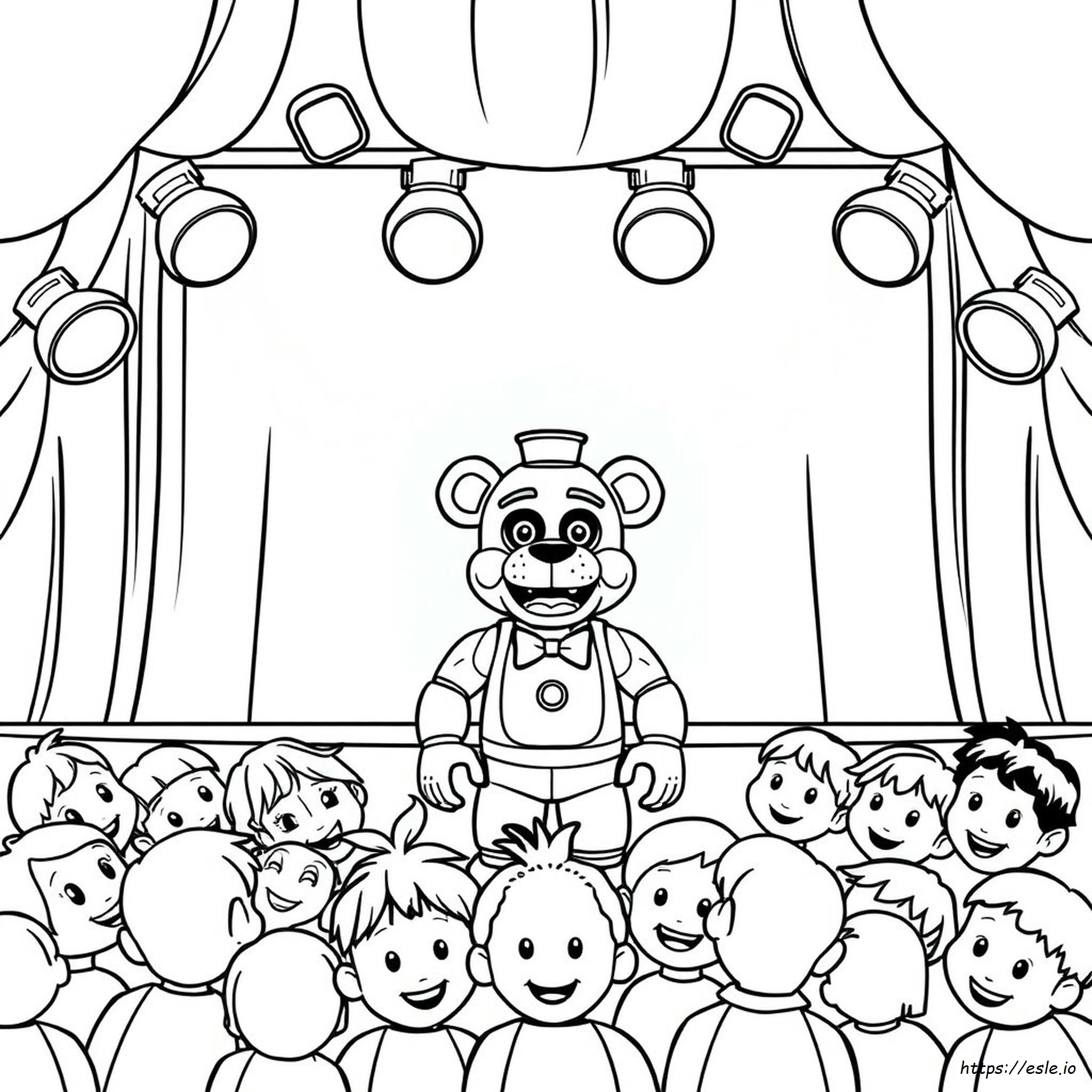 Toy Freddy Coloring Page