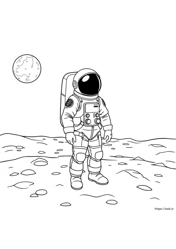 Astronaut For Colouring