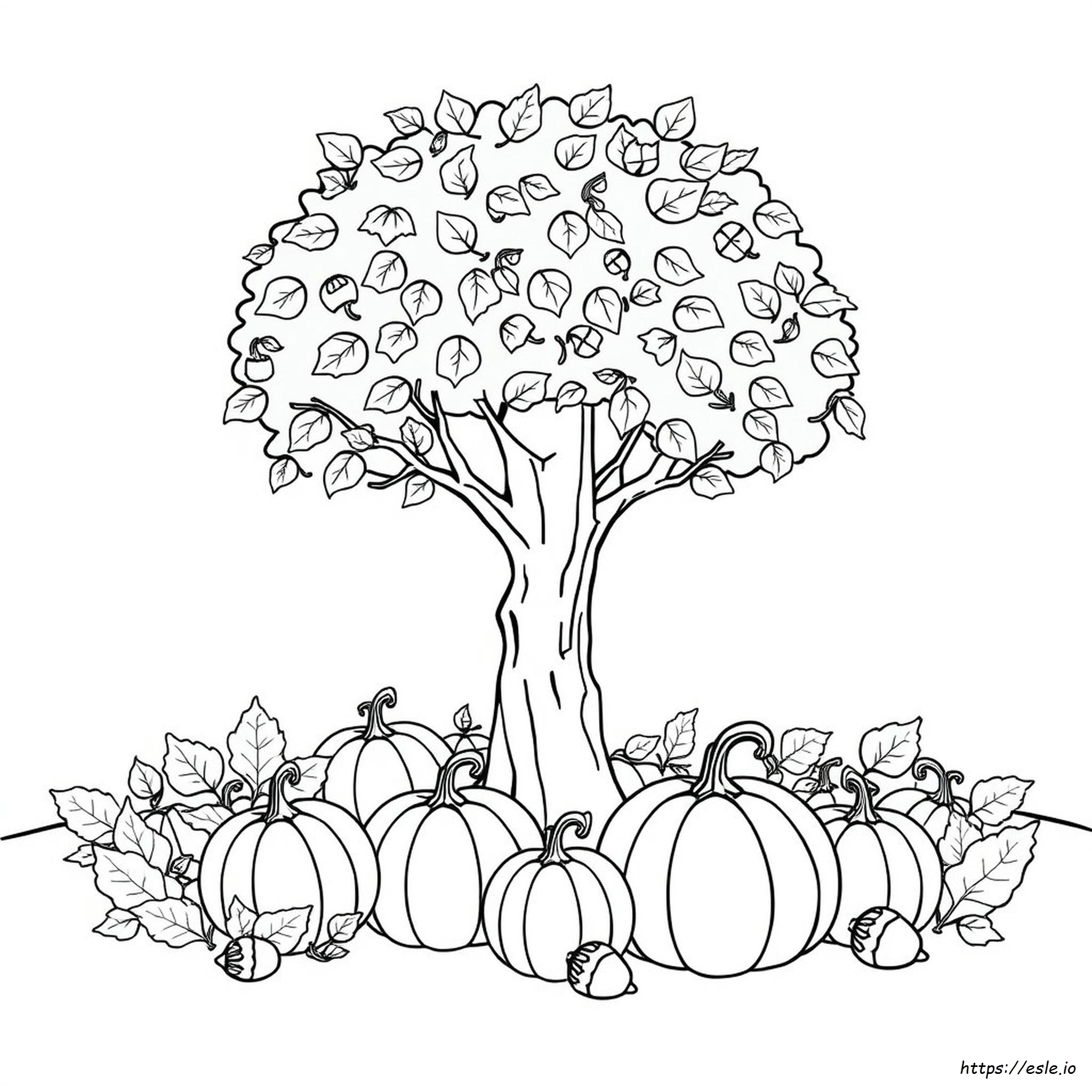 Autumn Coloring Pages Easy