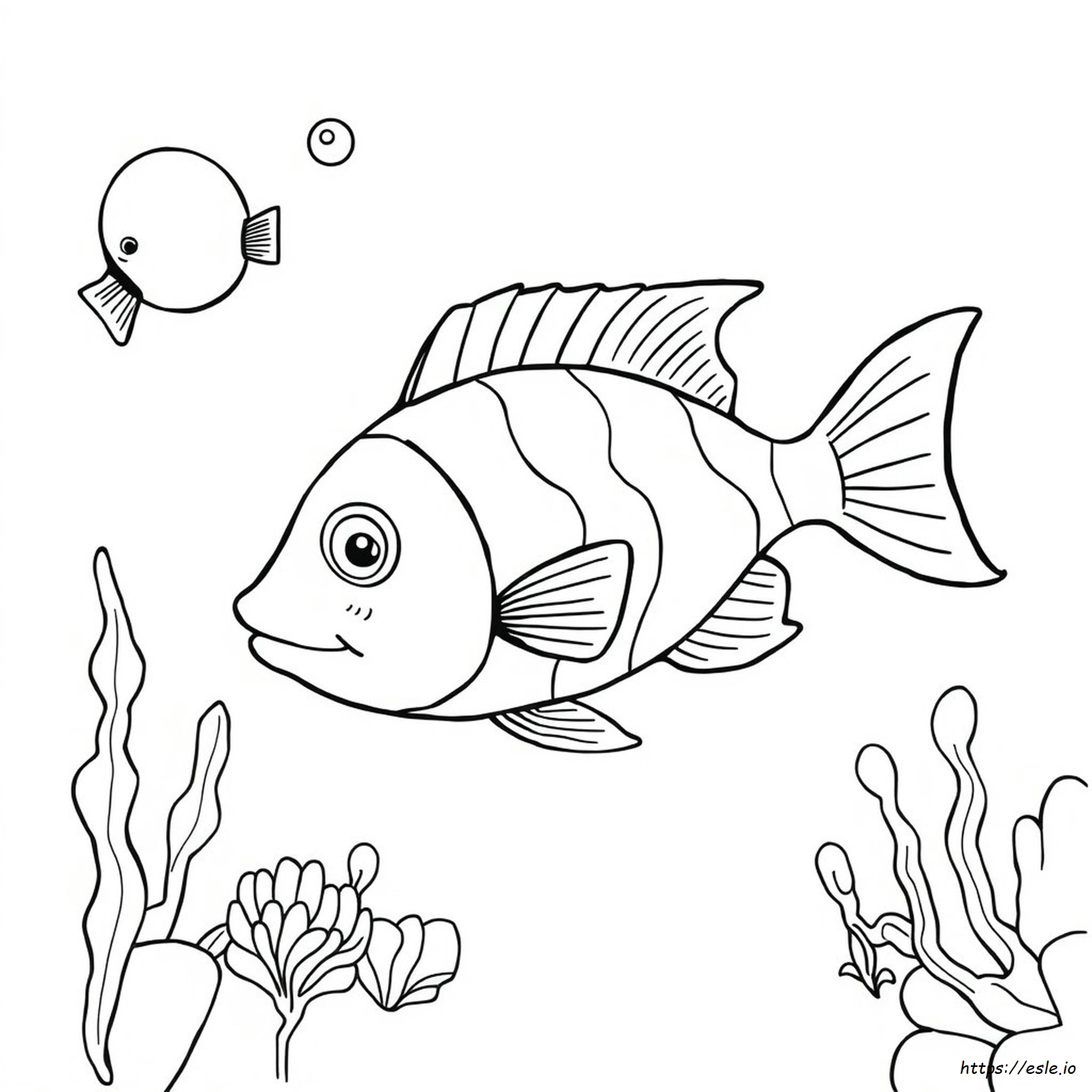 Deep Sea Fish Coloring Pages for Kids