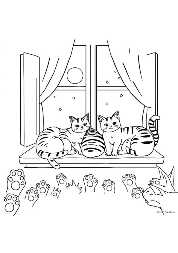 Free Coloring Pages Of Cats
