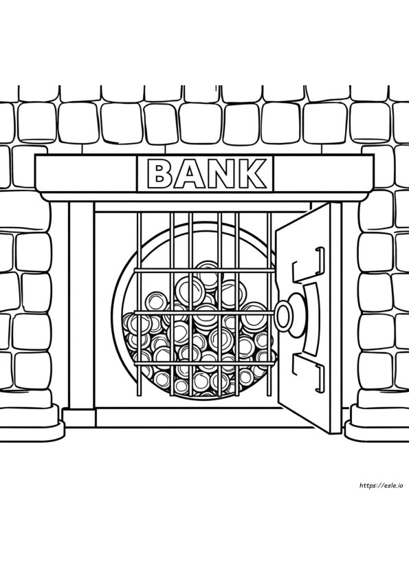 Disegni Da Colorare A Tema Banca