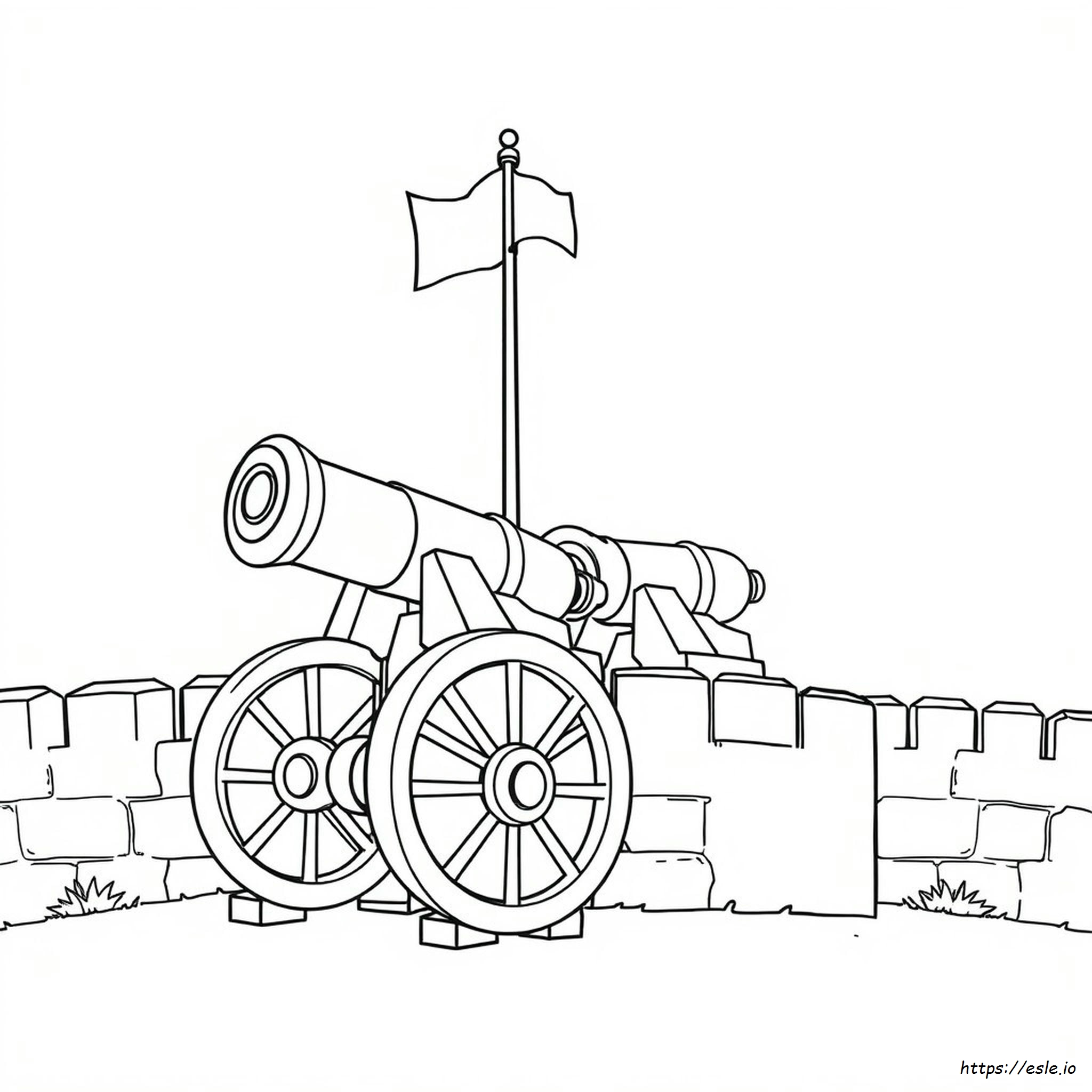 Cannone Da Colorare