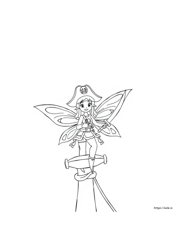 The Pirate Fairy Coloring Pages