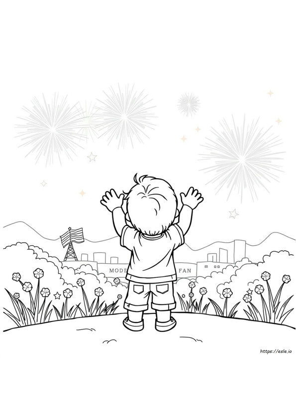 4Th Of July Toddler Coloring Pages