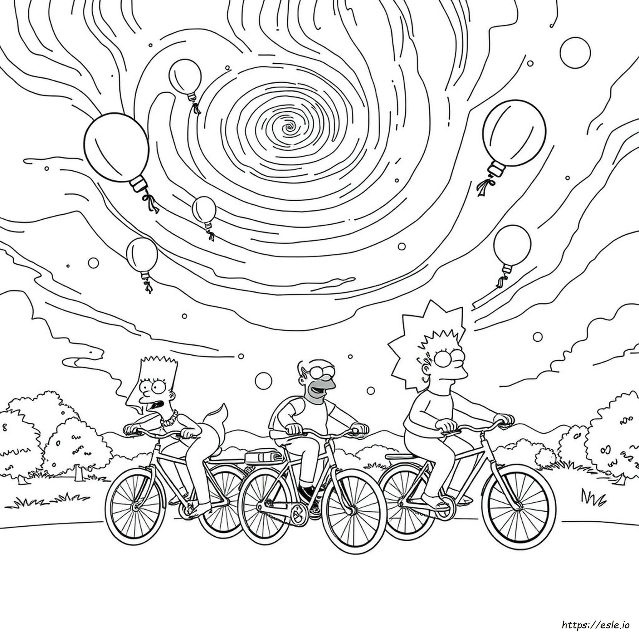 Trippy Simpsons Coloring Pages