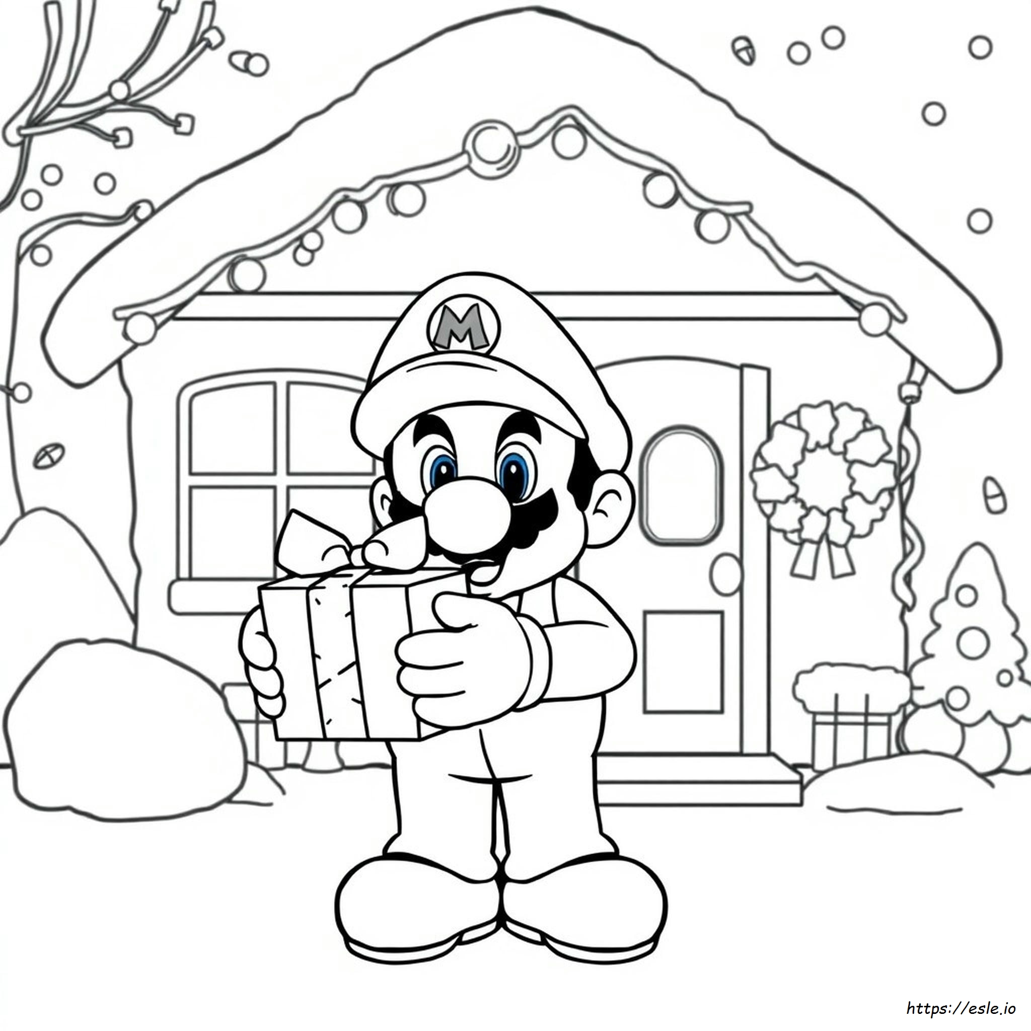 Super Mario Christmas Coloring