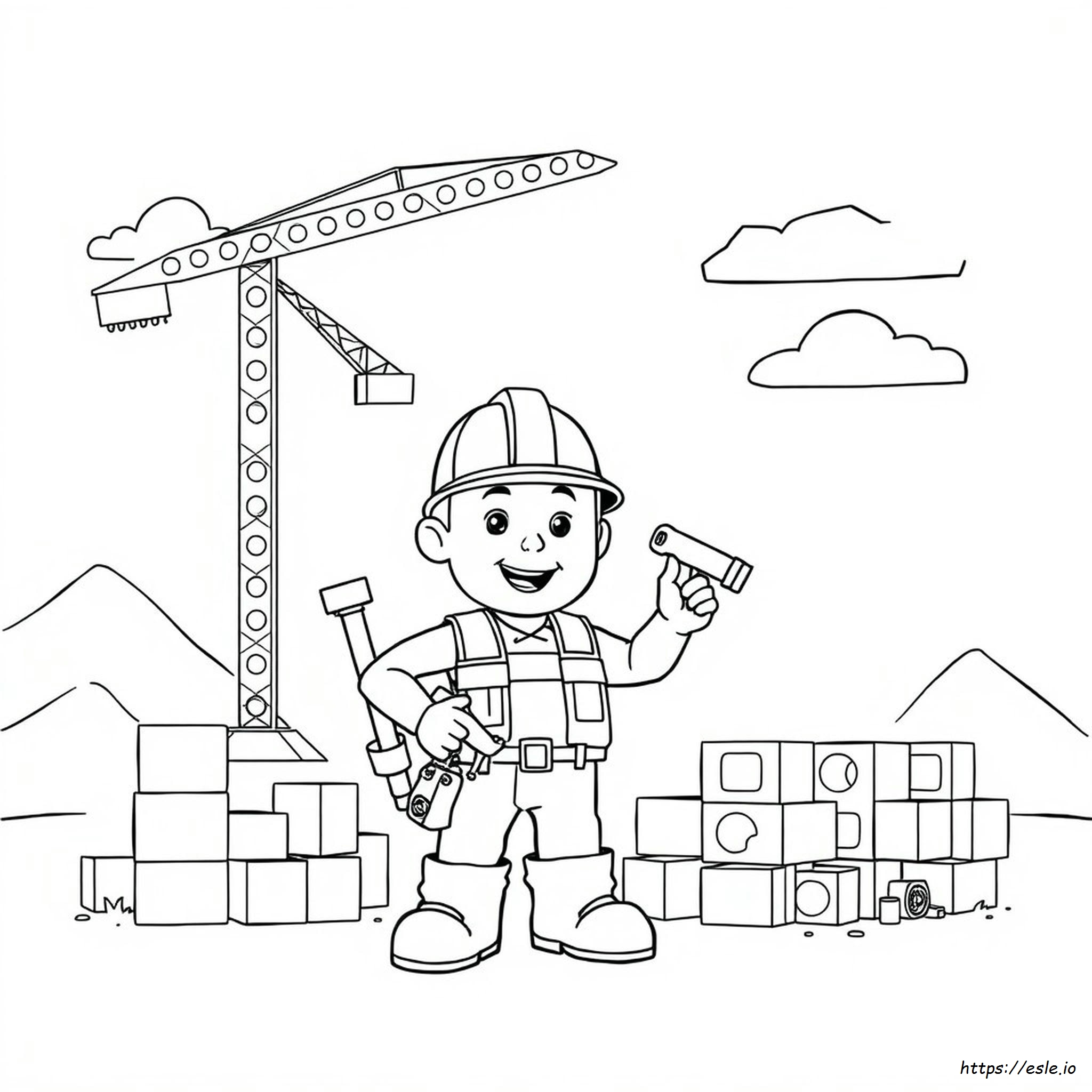 Bob The Builder Free Coloring Pages