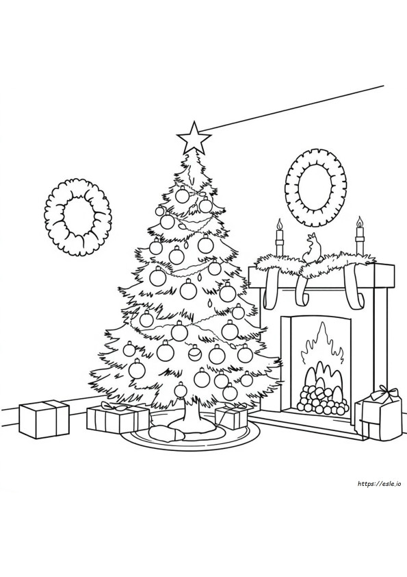 Free Printable Christmas Tree Coloring Pages