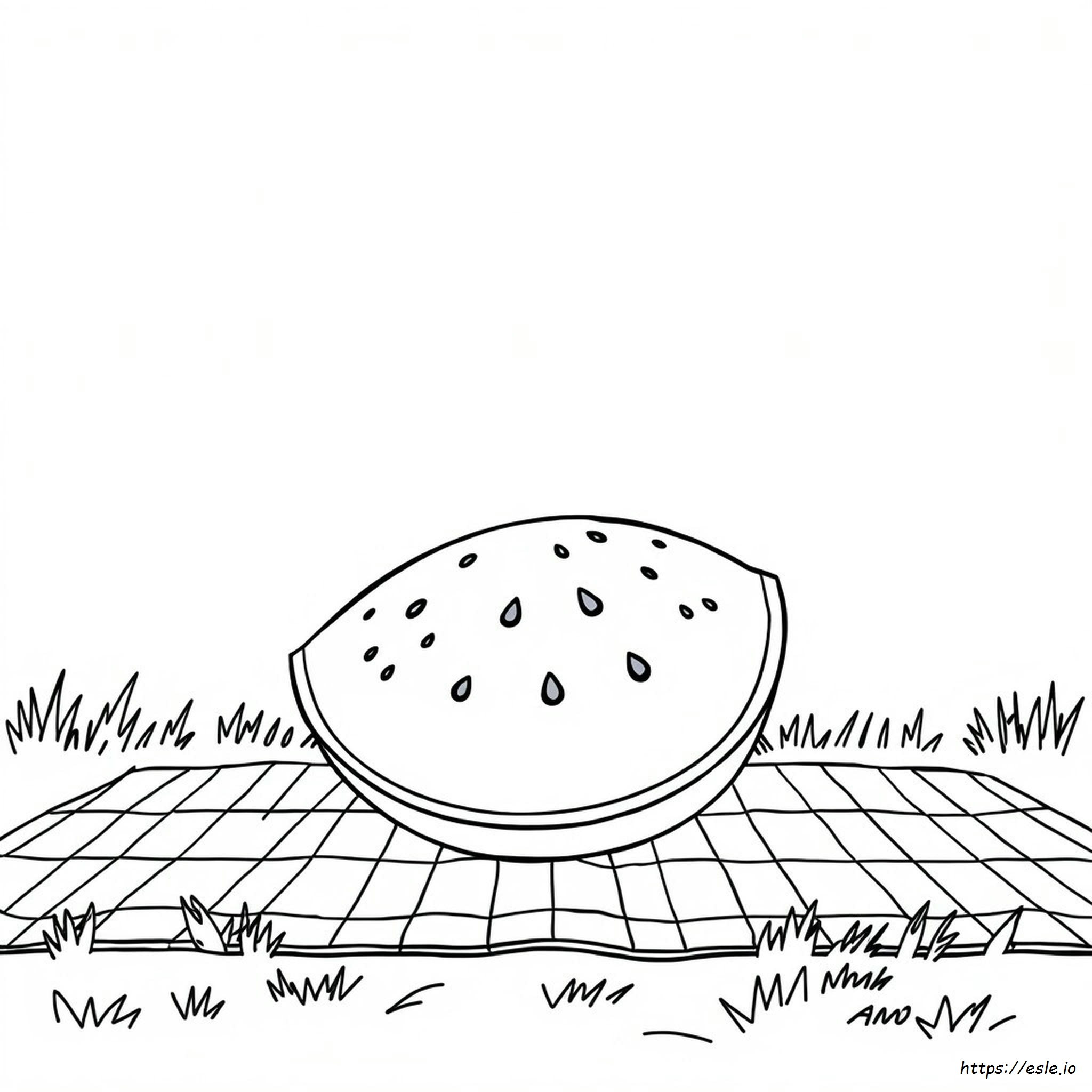 Watermelon Clipart Coloring Pages - Free Printable PDF