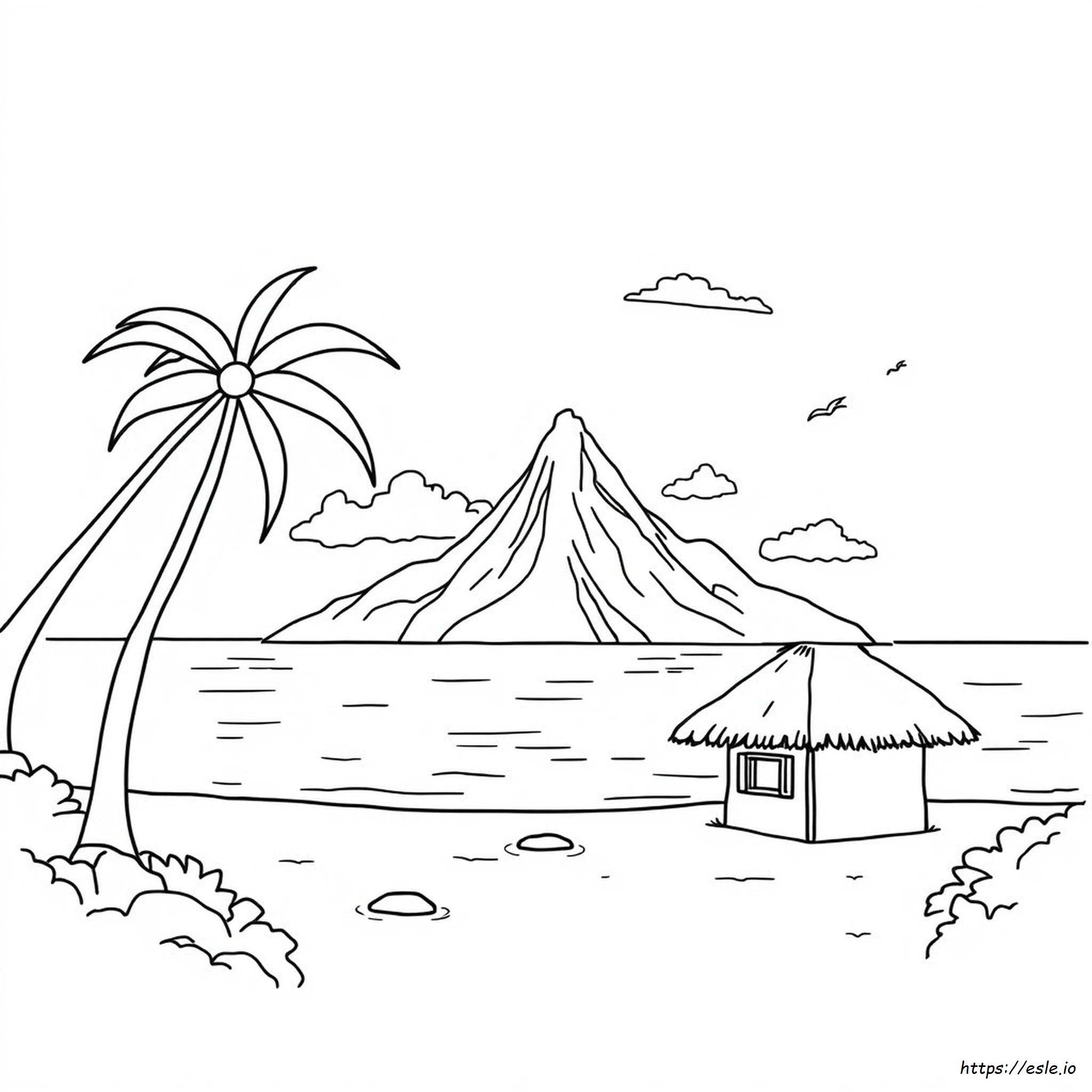 Halaman Mewarnai St. Lucia