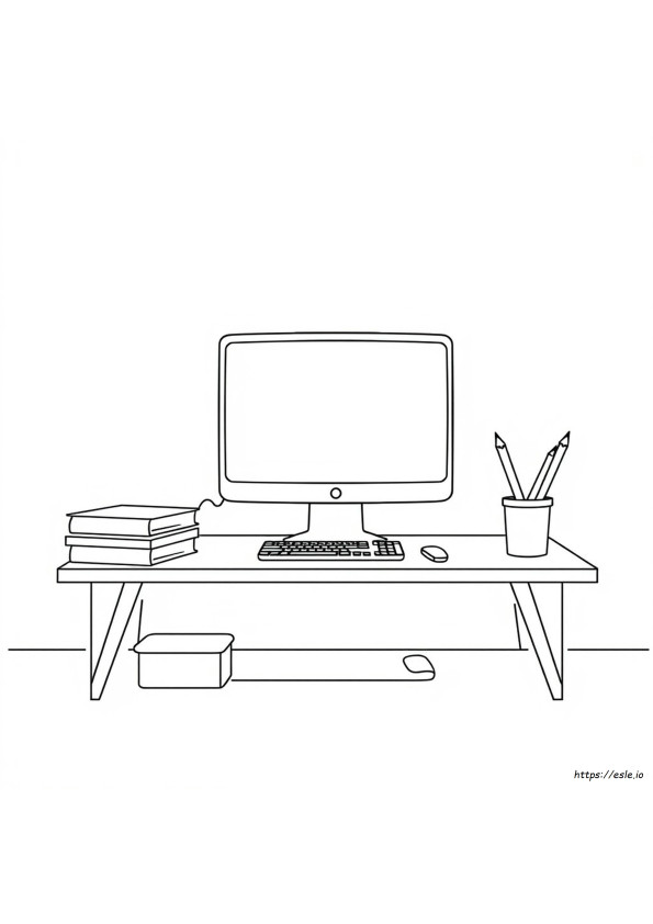 Computer Malvorlage