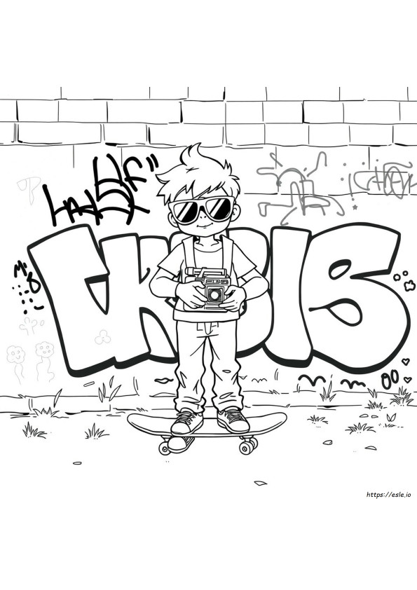 Coloriage Années 80