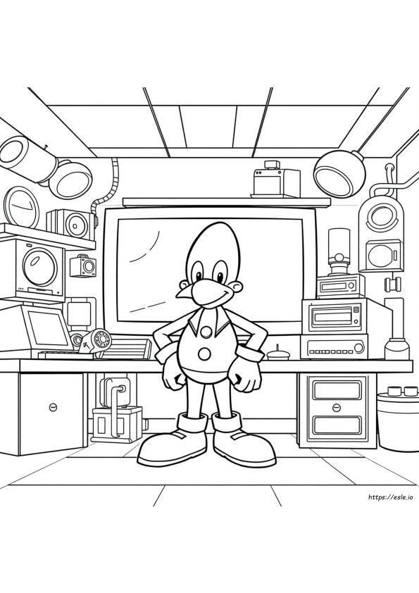 Classic Dr Eggman Coloring Pages