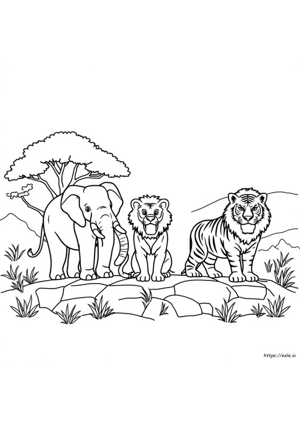 Dibujos De Animales Difíciles Para Colorear