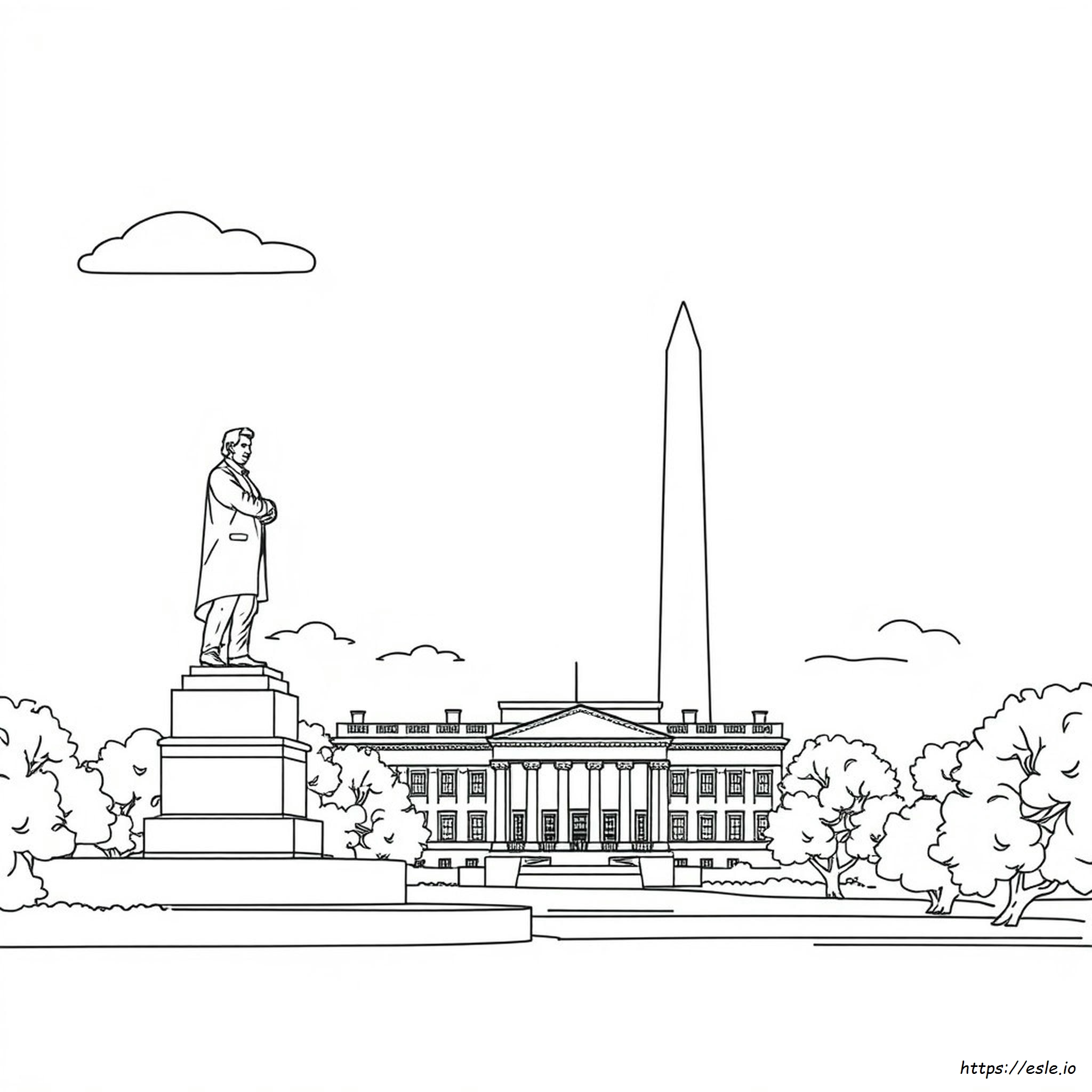 Coloring Pages Of Washington Dc Monuments