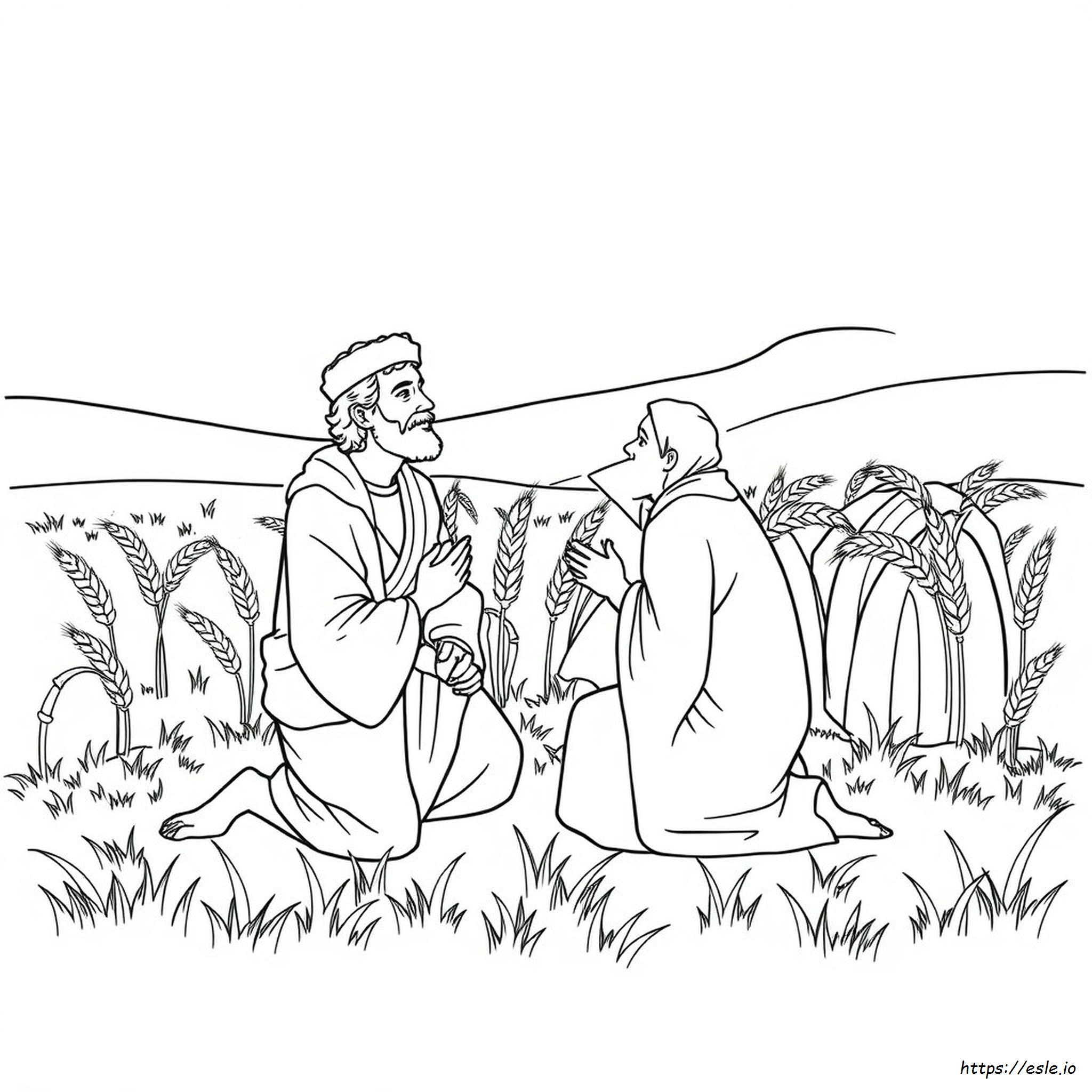 Joseph Forgives His Brothers Coloring Page