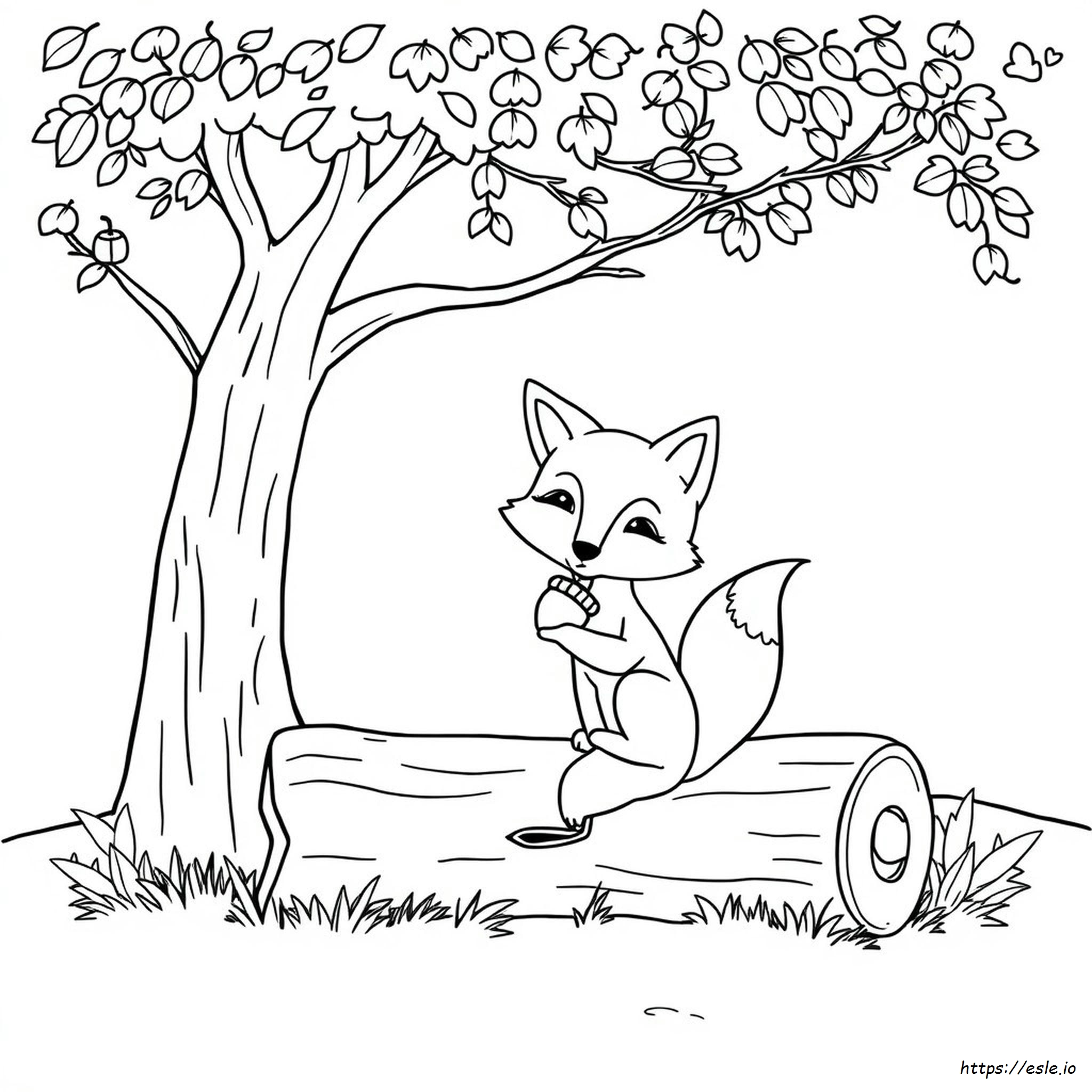 Cute Foxy Coloring Pages