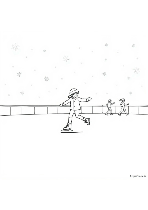 Gambar Mewarnai Skating