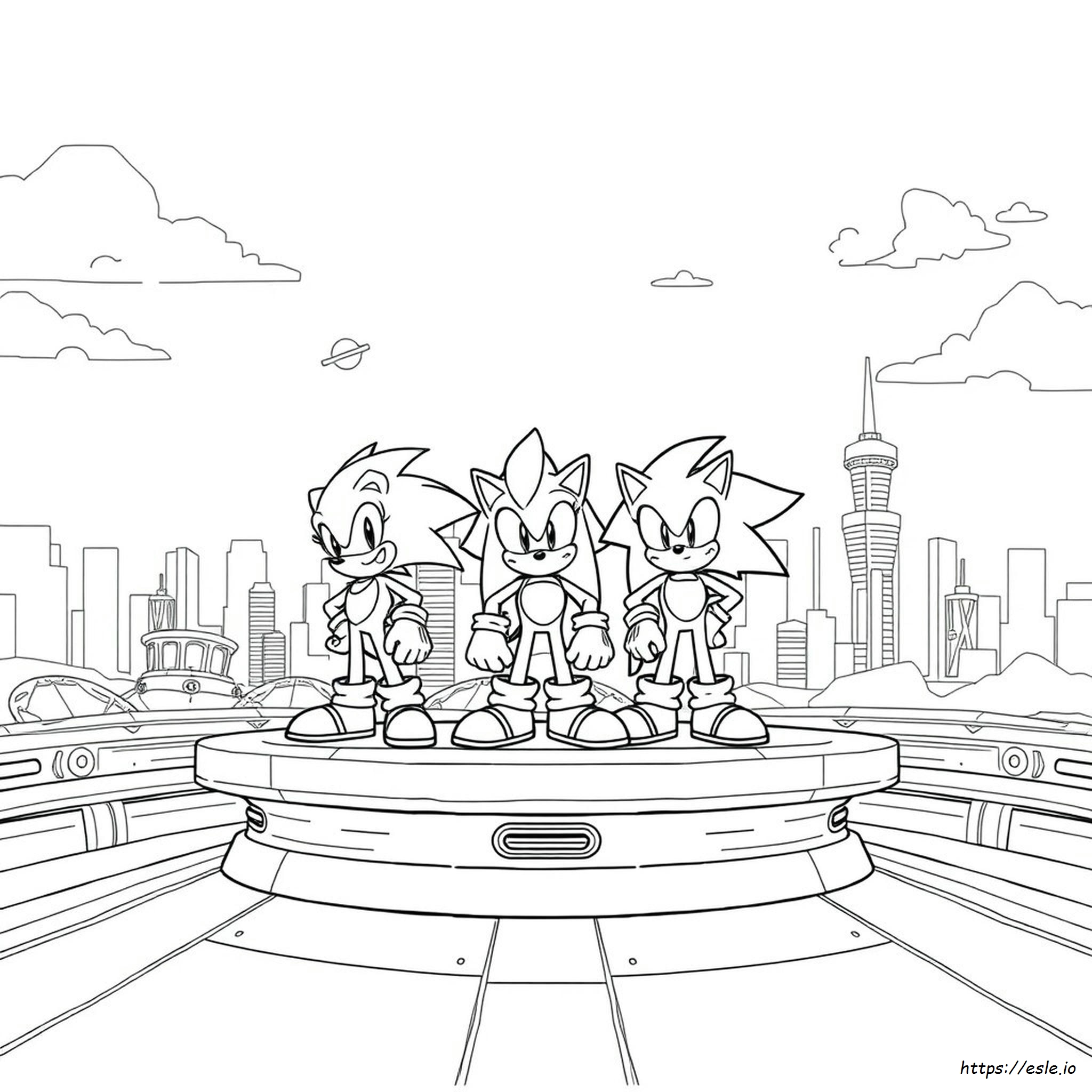Sonic Heroes Coloring Pages
