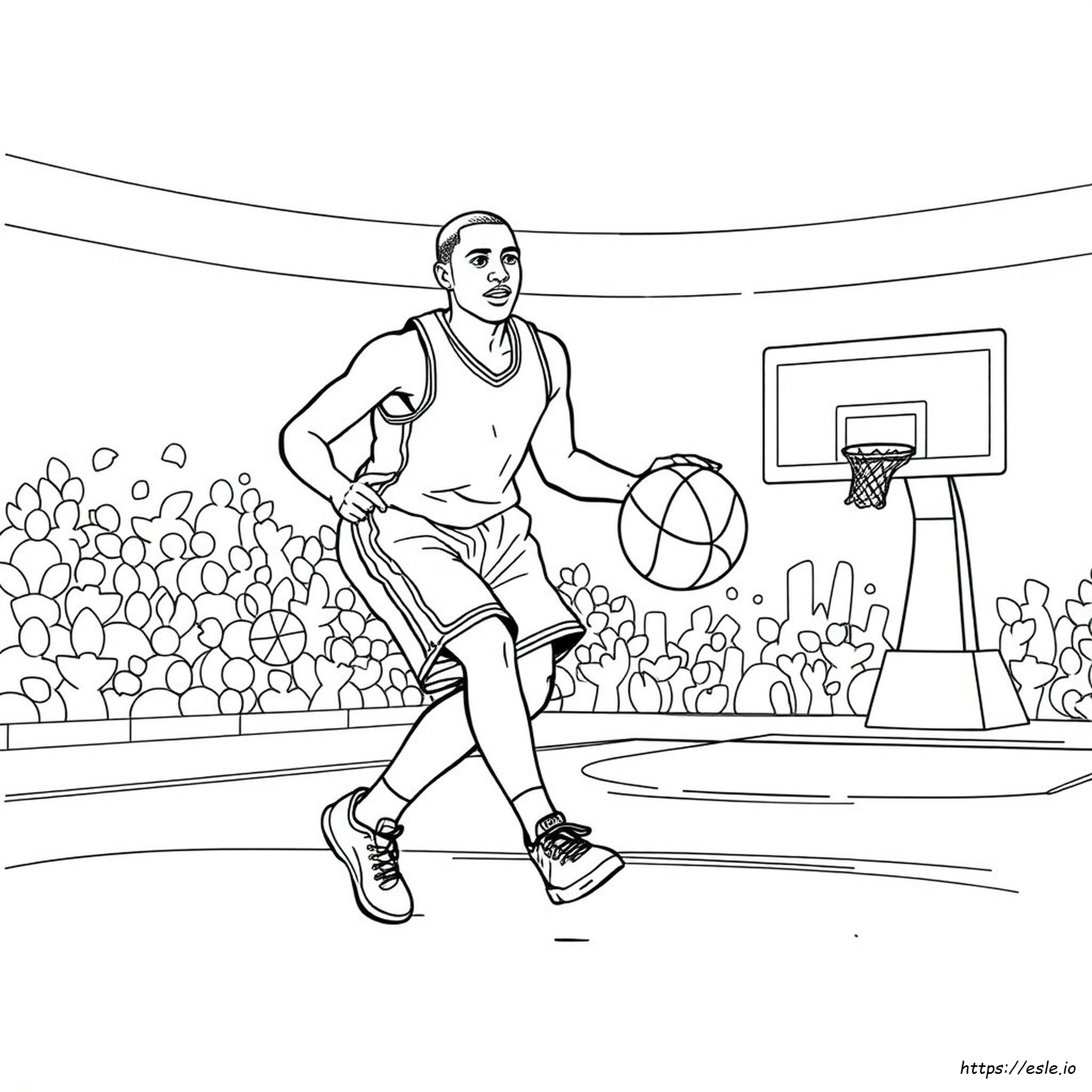 Disegni Da Colorare Di Giocatori Nba - Gratis Da Stampare E Colorare