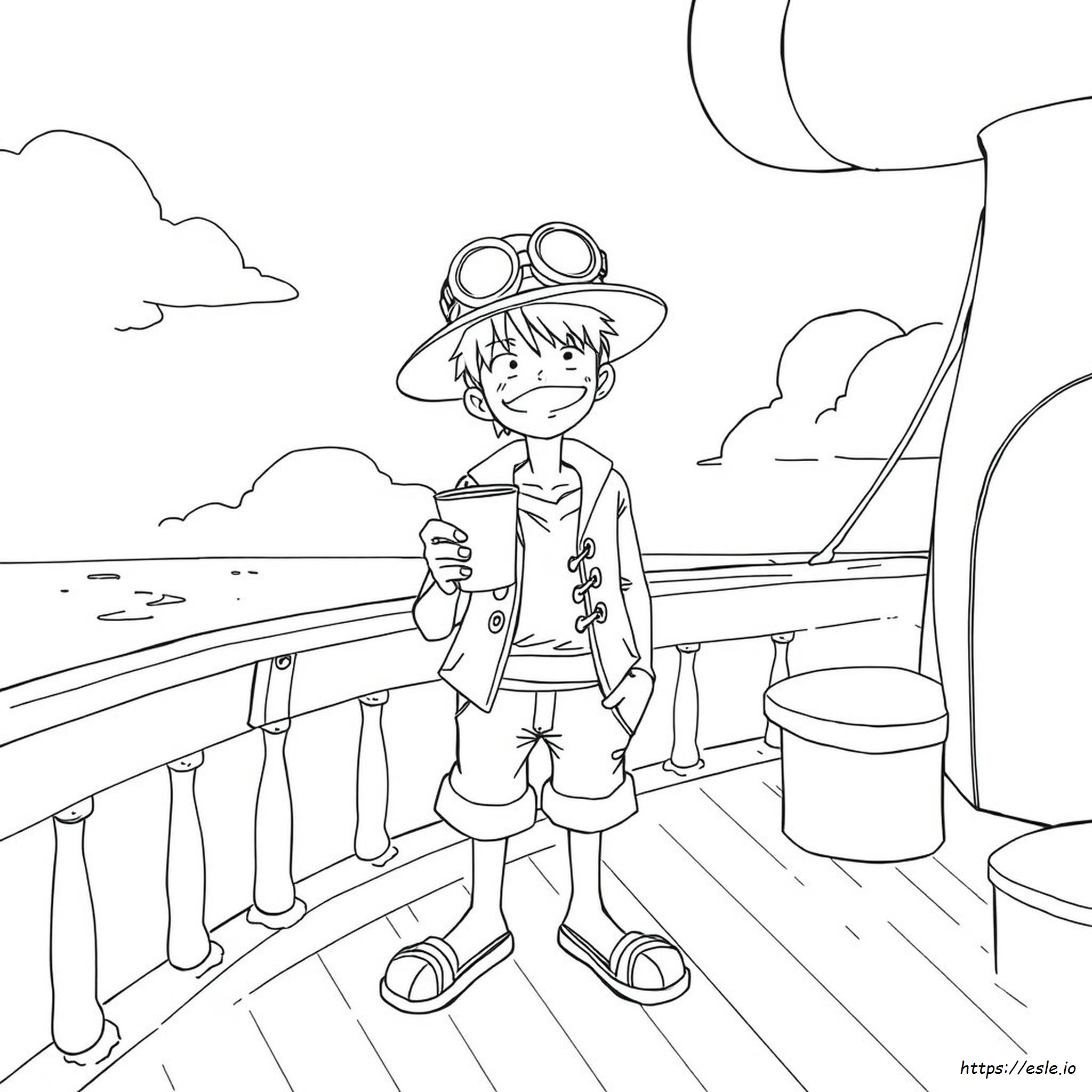 Sanji One Piece Coloring Pages