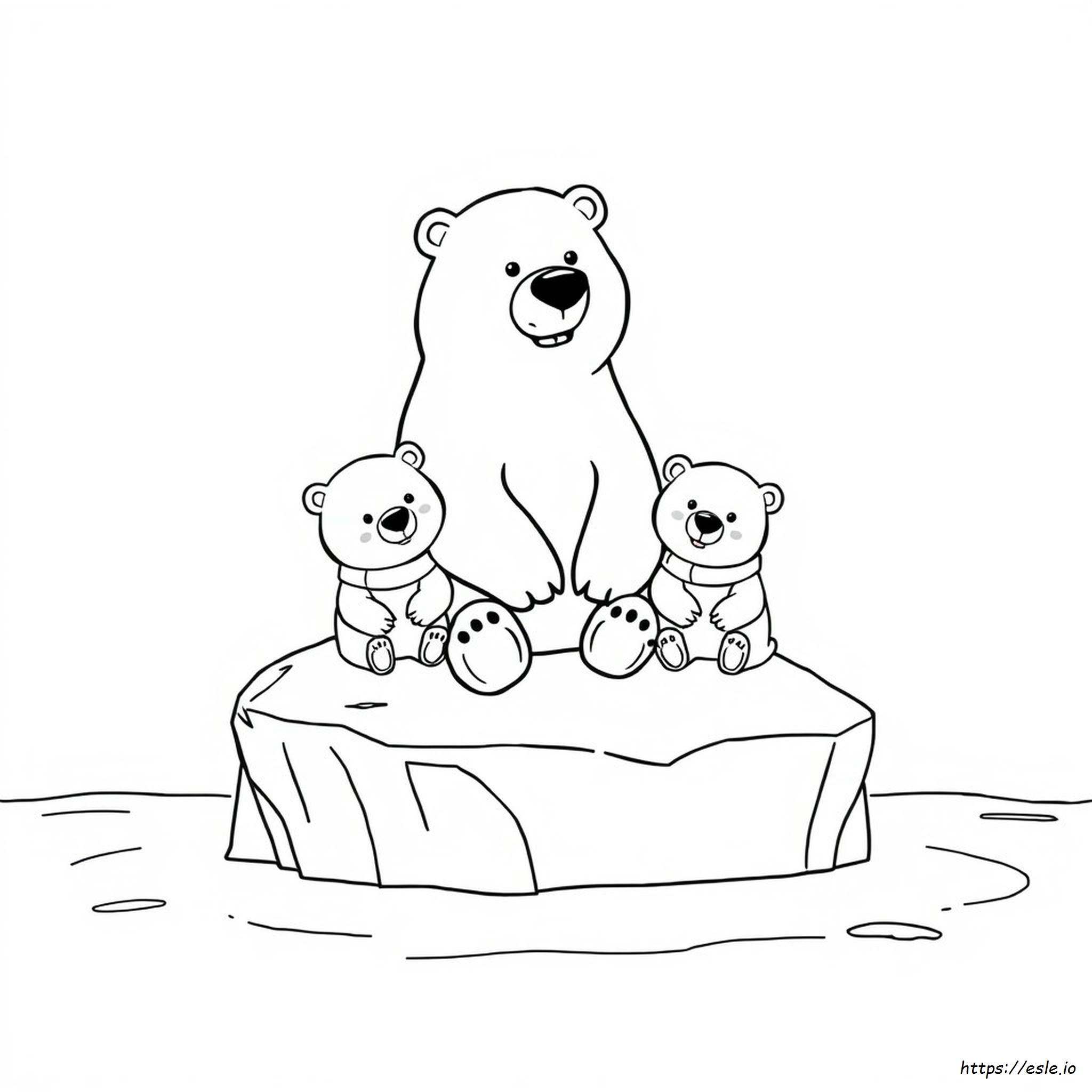 Ice Bear We Bare Bears Coloring Page - Printable PDF