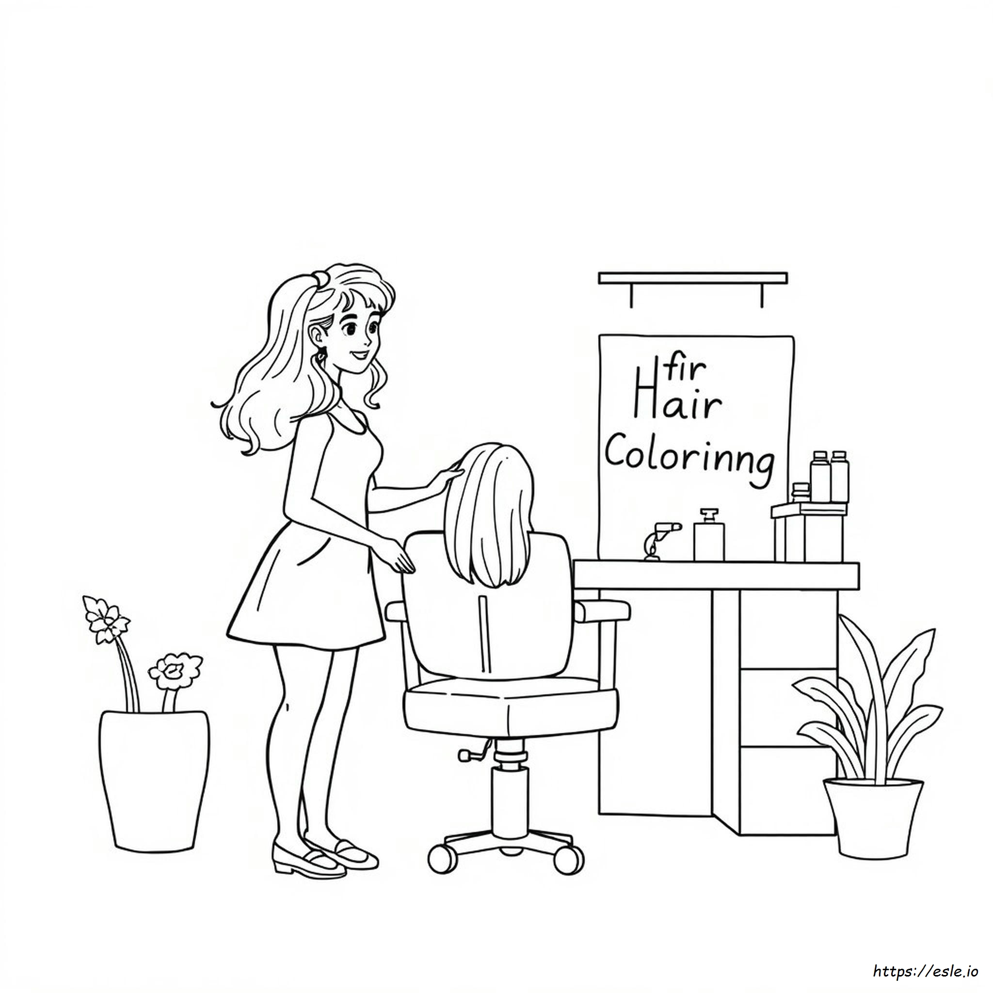 Haare Ausmalbild - Kostenlos Ausdrucken