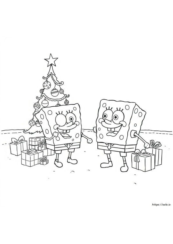 Spongebob Holiday Coloring Pages