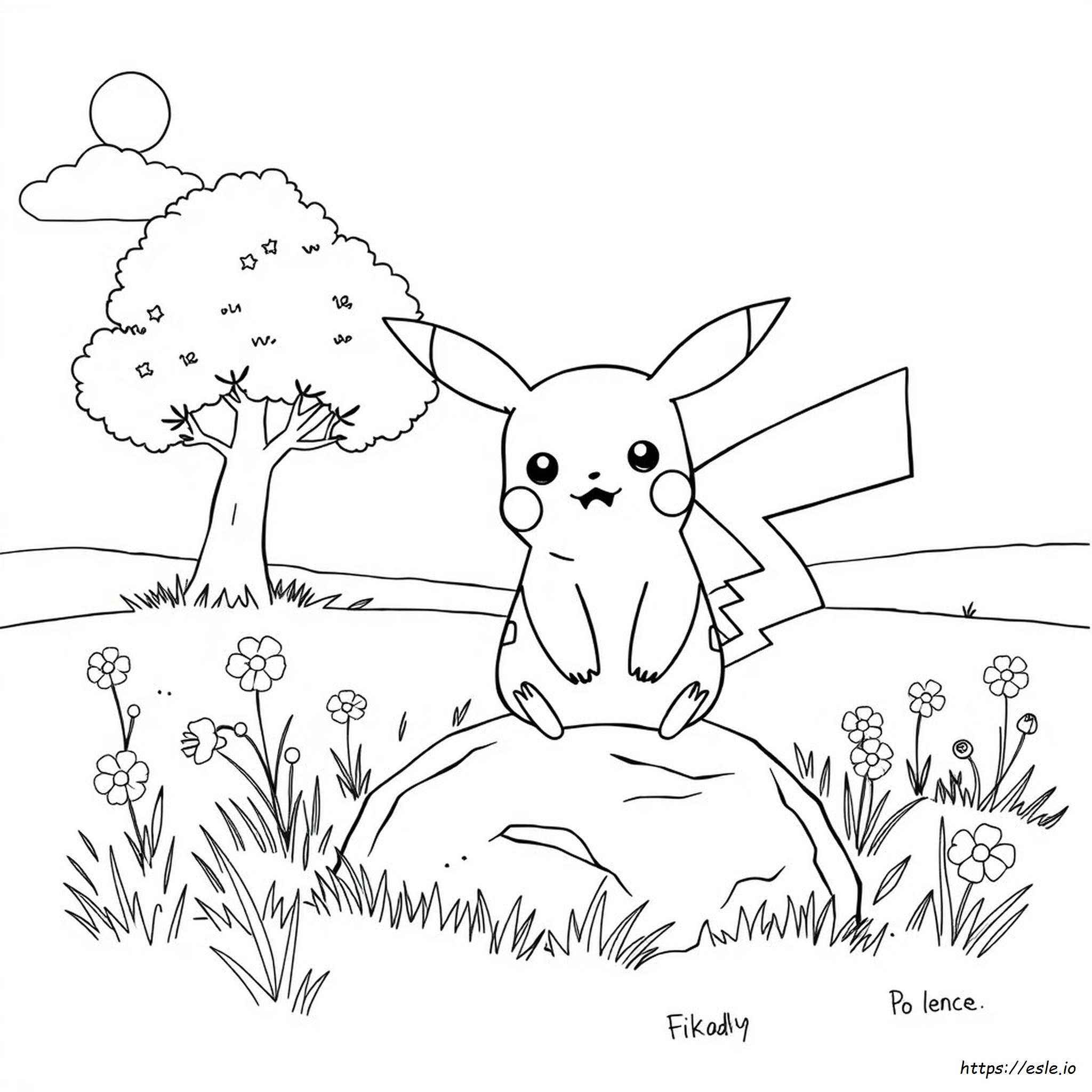 Coloring Page: Pikachu Picture To Colour