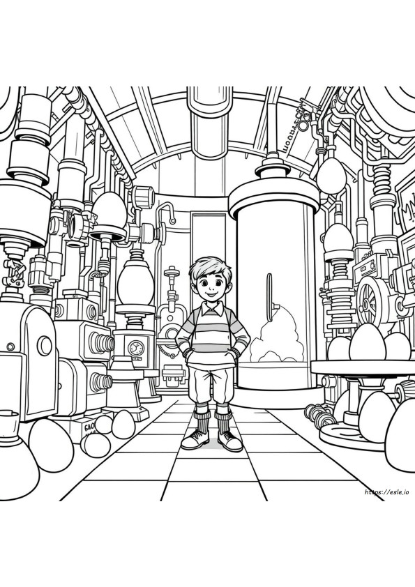 Charlie And The Chocolate Factory Colouring