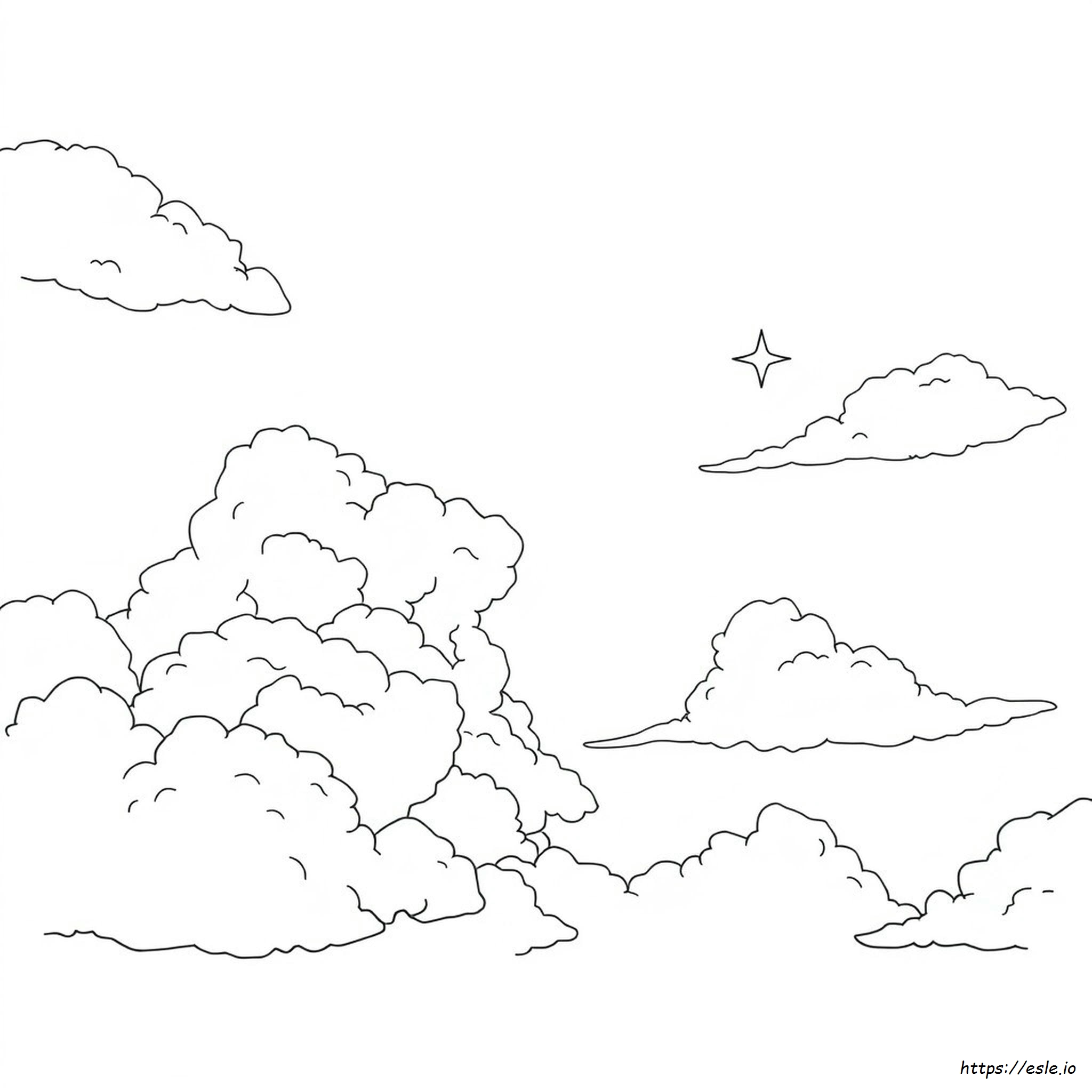 Gambar Mewarnai Langit