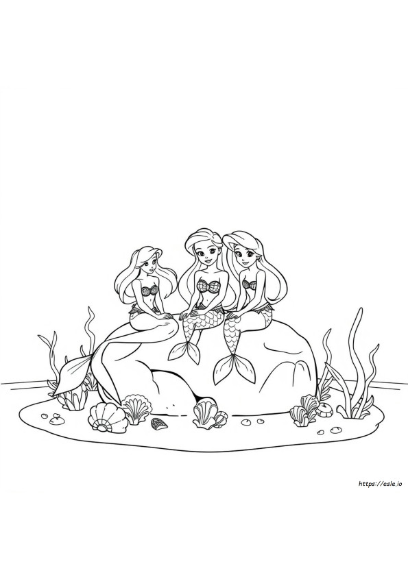 The Little Mermaid Coloring Book Pages