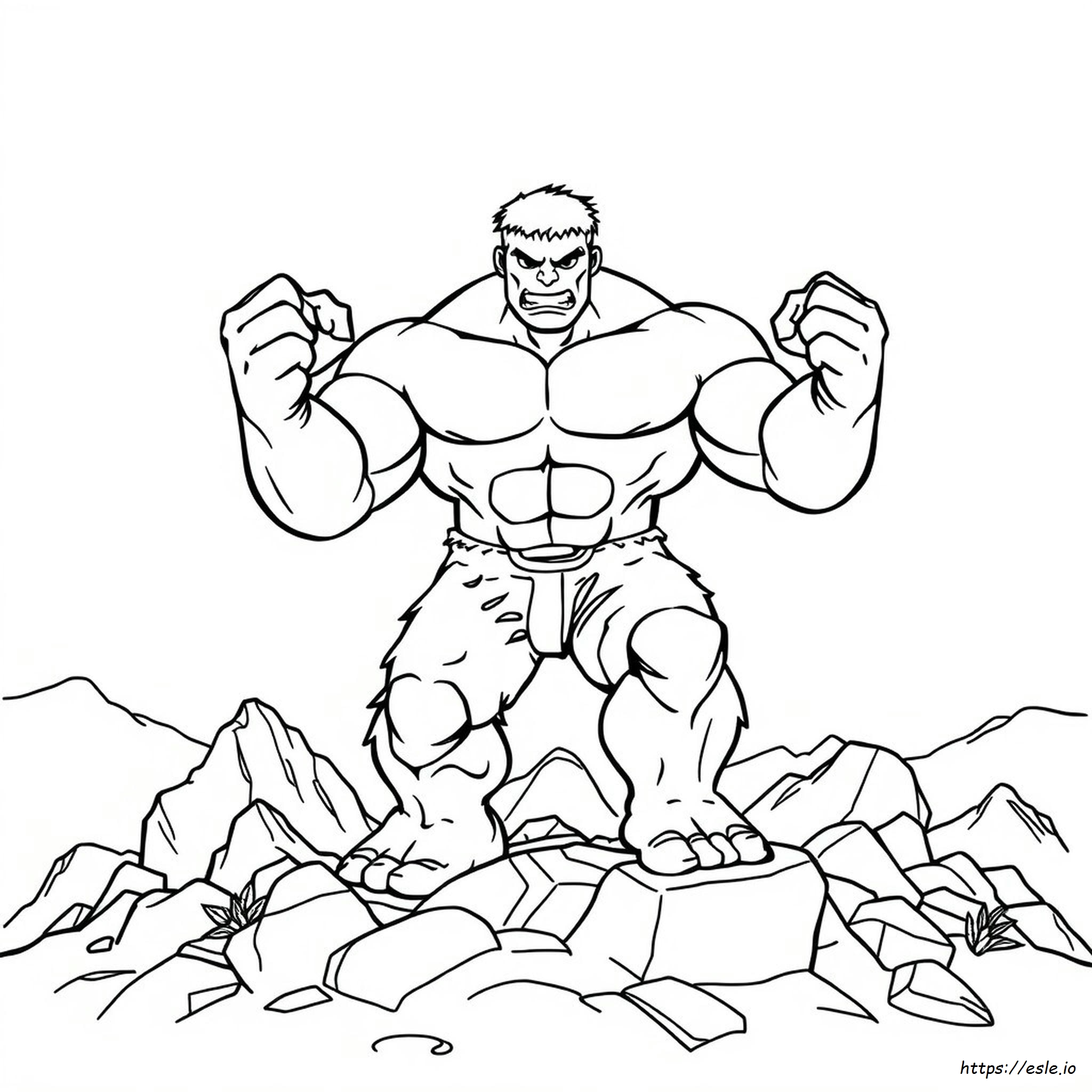 Printable Incredible Hulk Coloring Pages