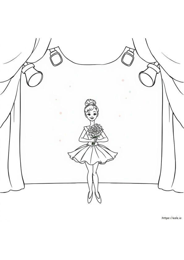 Ballerina Színező