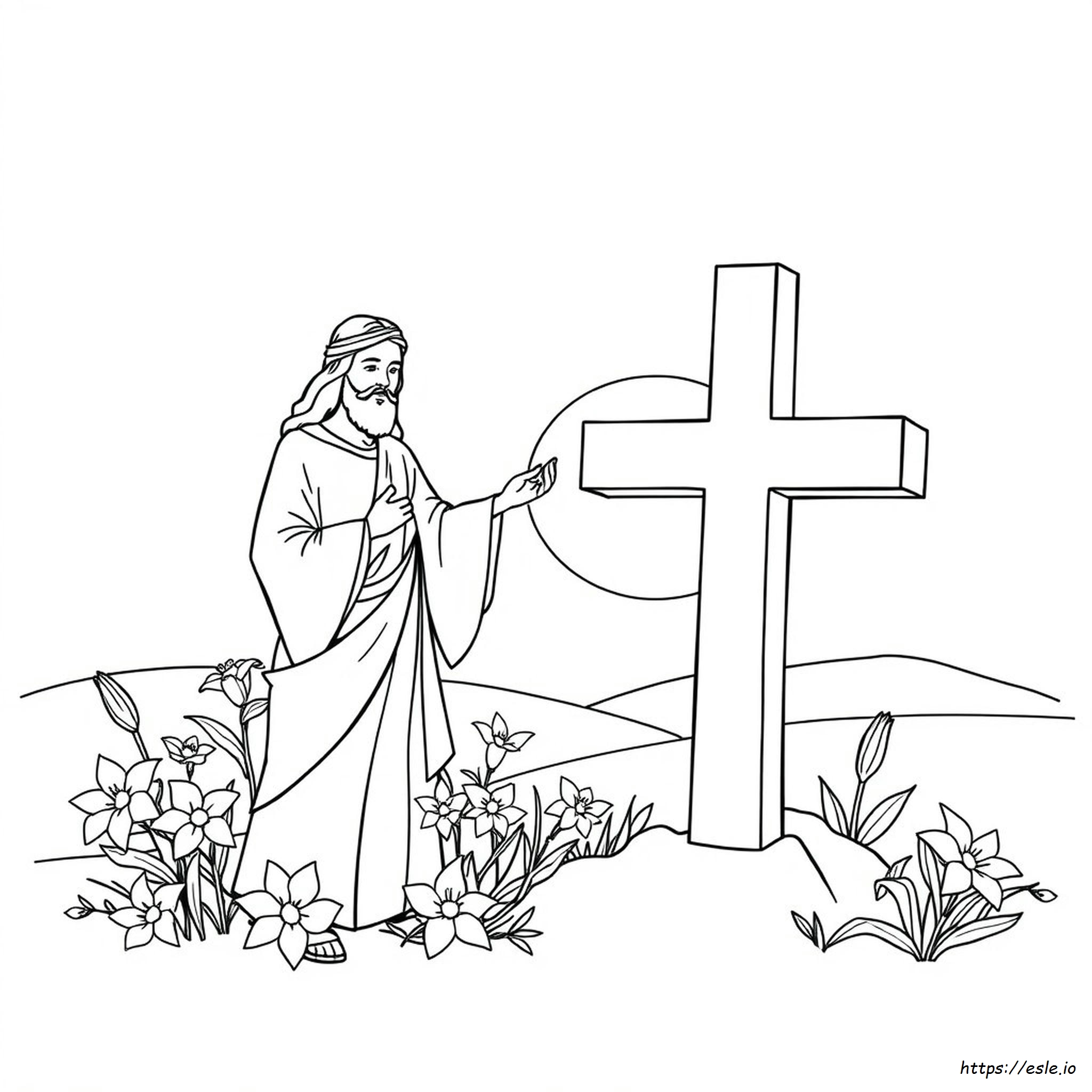 Easter Jesus Coloring Page - Free Printable for Kids