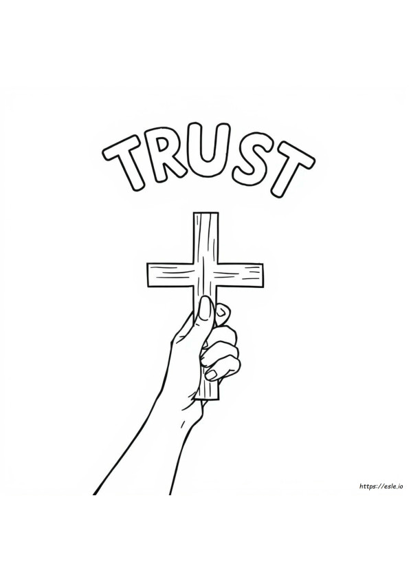 Trust In God Coloring Page