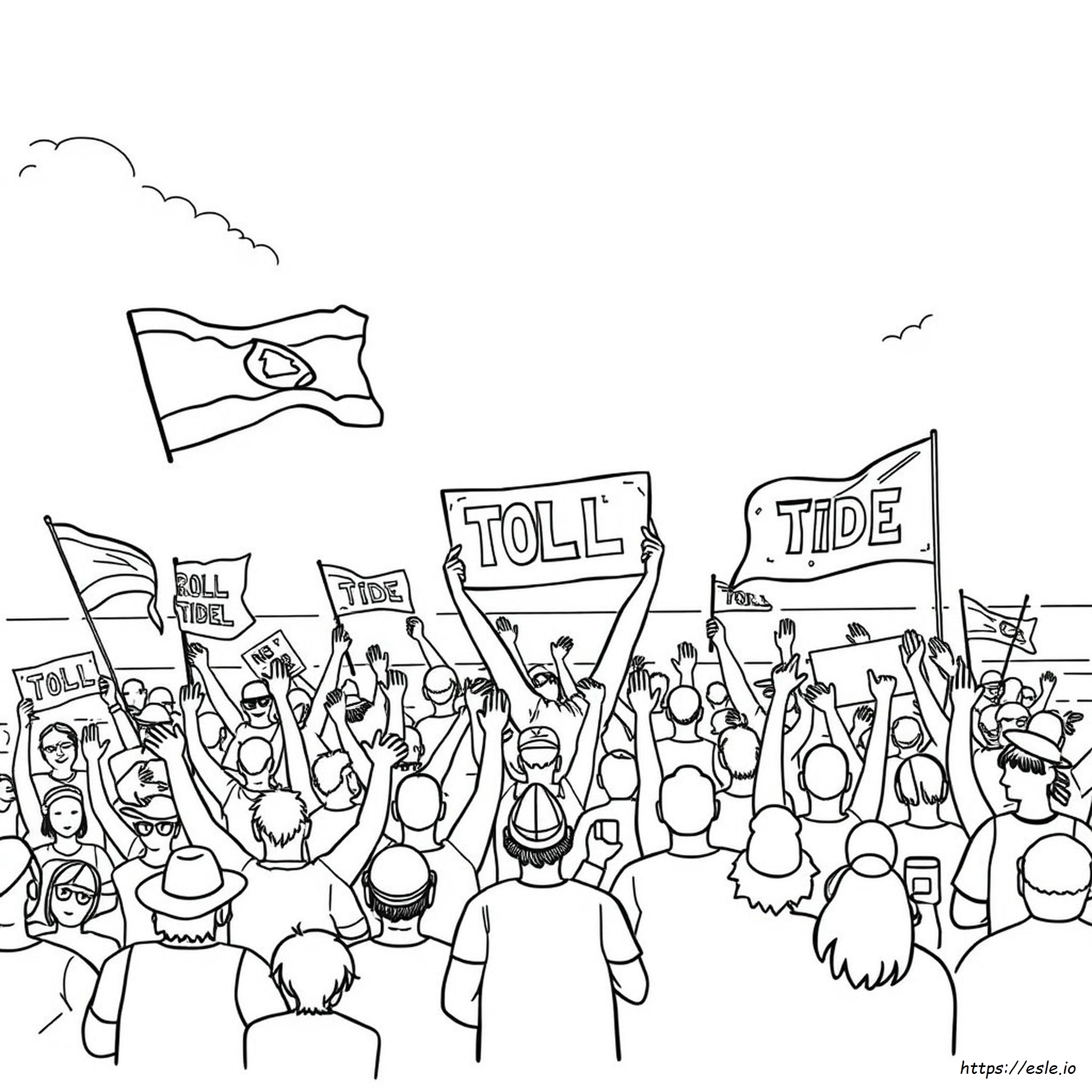 Roll Tide Coloring Pages