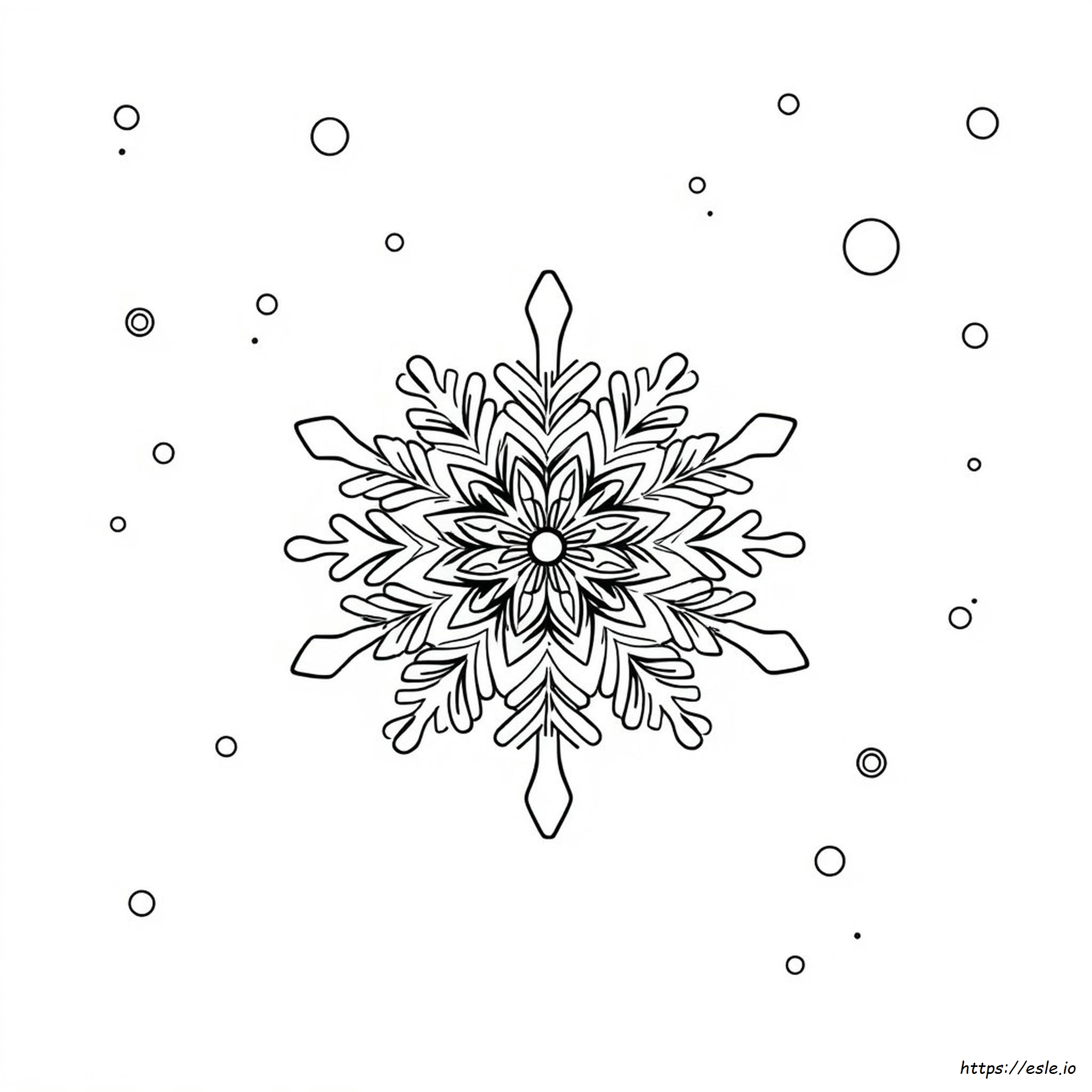 Detailed Snowflake Coloring Pages - Free Printable