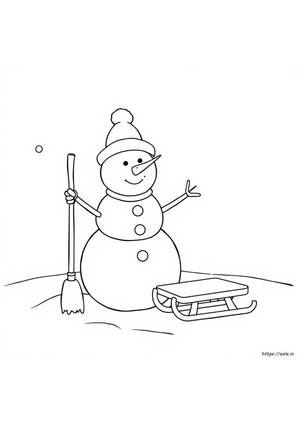 Décoration Bonhomme De Neige À Imprimer