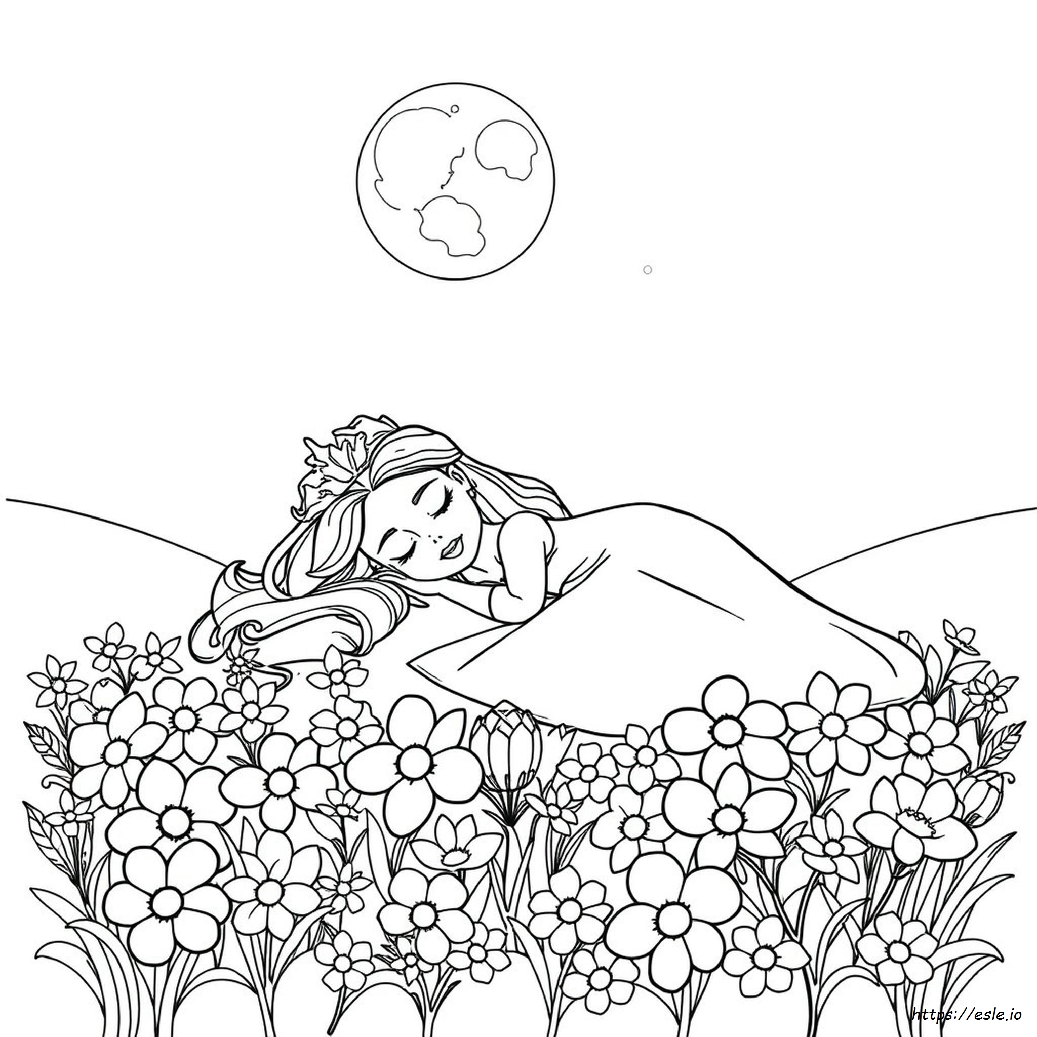 Princess Aurora Colouring Pages