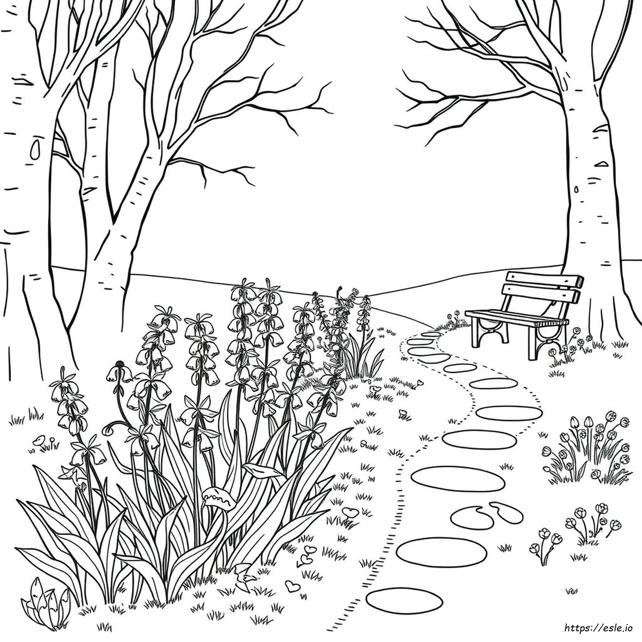 Bluebell Coloring Page - Free Printable for Kids