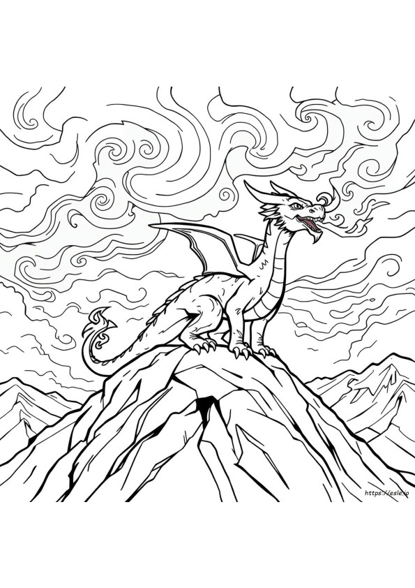 Coloriages De Dragons Réalistes