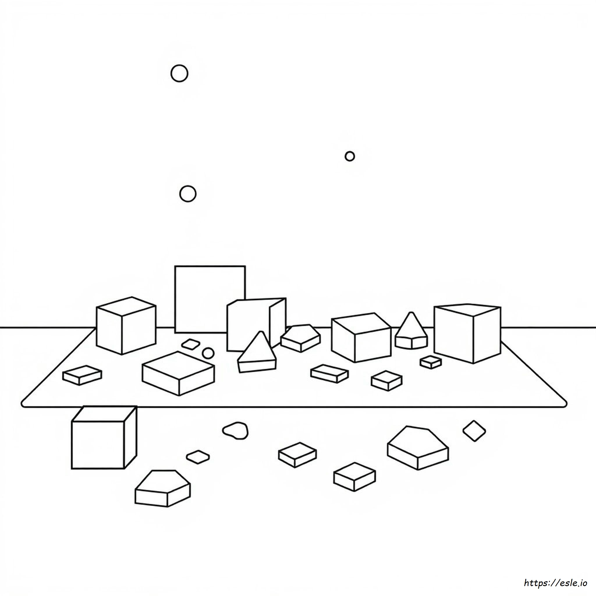 Colourblocks Colour Blocks Coloring Page - Free Printable PDF