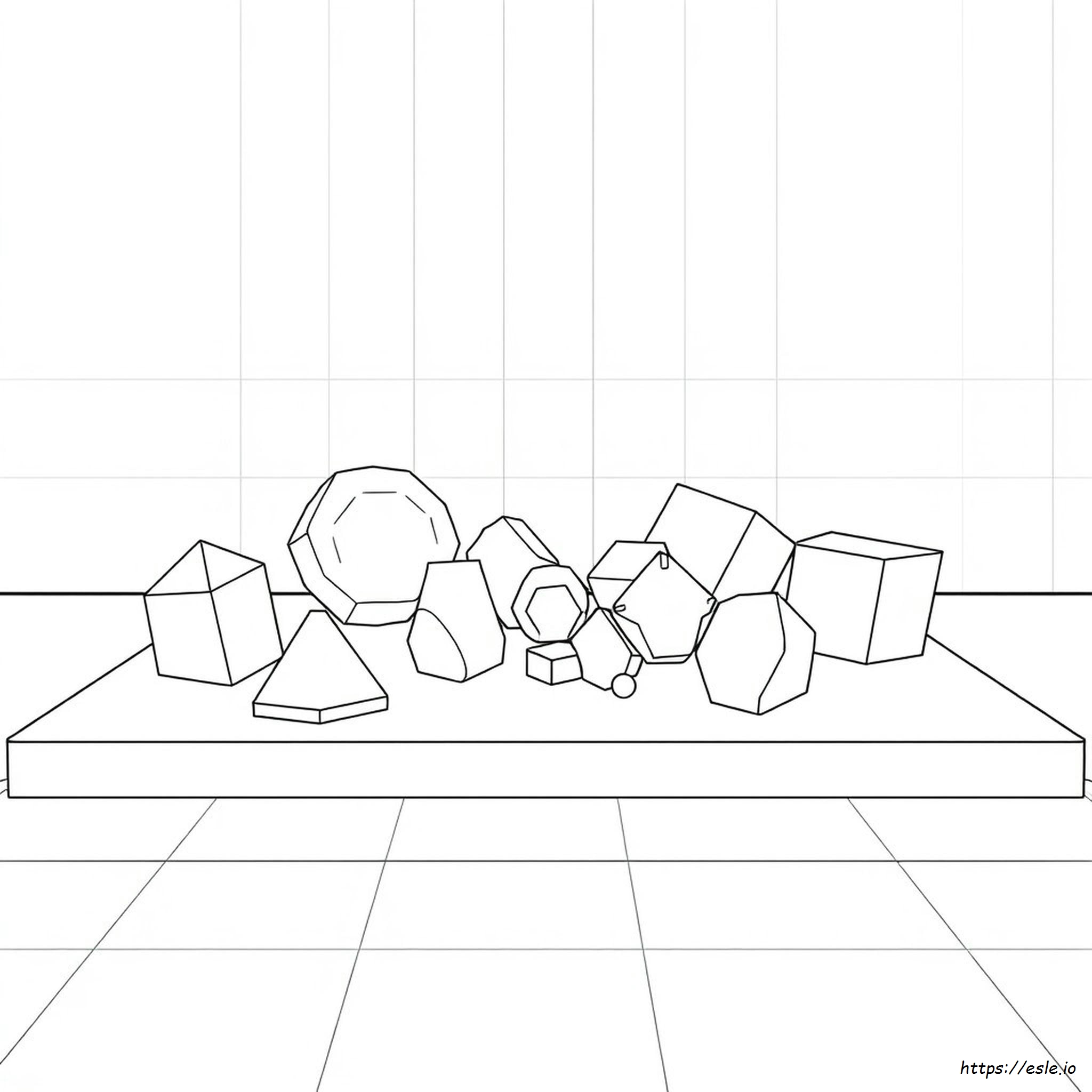 Forme 3D De Colorat Gratuite De Imprimat